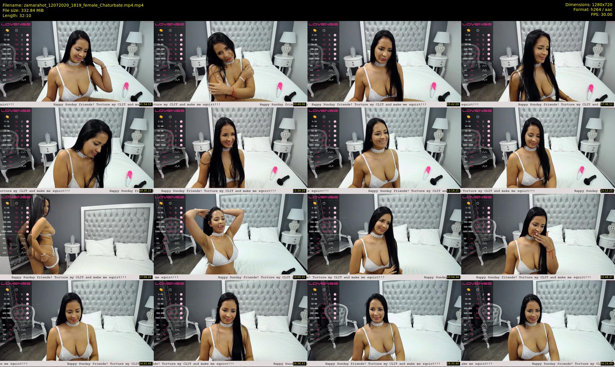 zamarahot — 33 minute Chaturbate female cam show recording, 720p, Jul 12, 2020