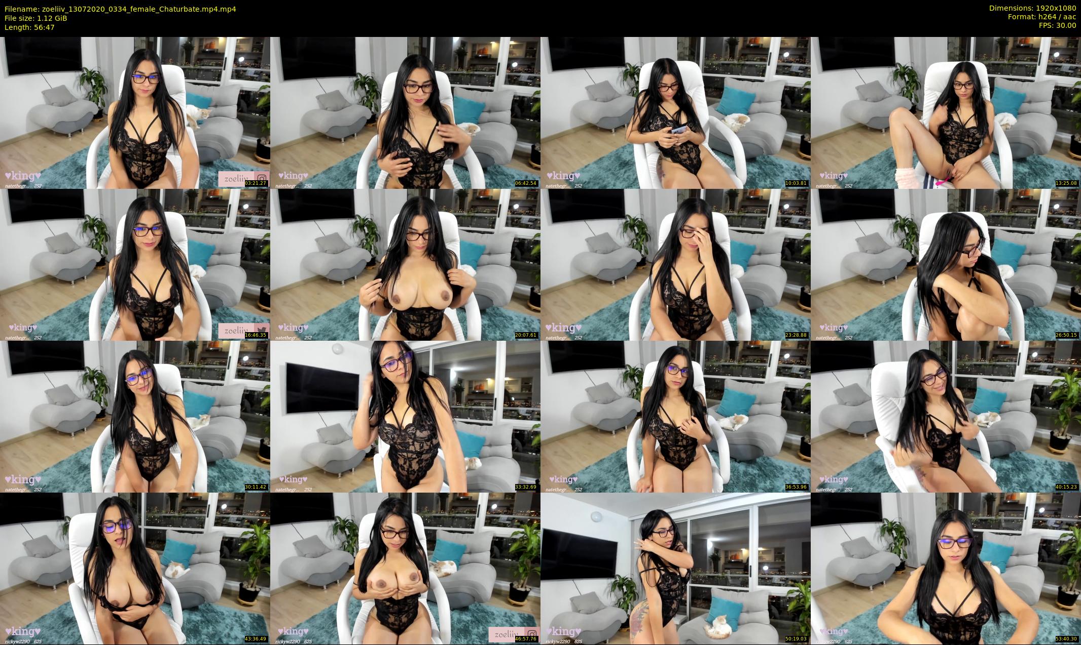 zoeliiv — 57 minute Chaturbate female cam show recording, 1080p, Jul 13, 2020