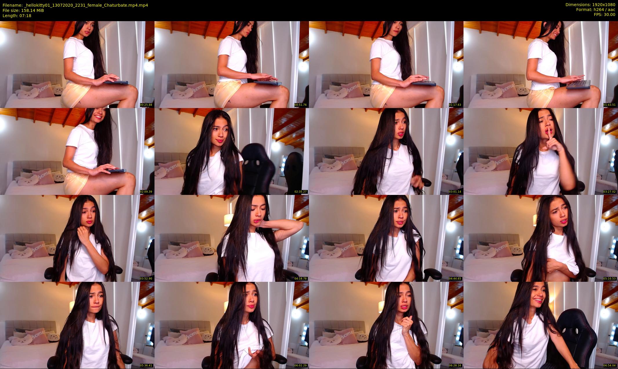 _hellokitty01 — 8 minute Chaturbate female cam show recording, 1080p, Jul 13, 2020