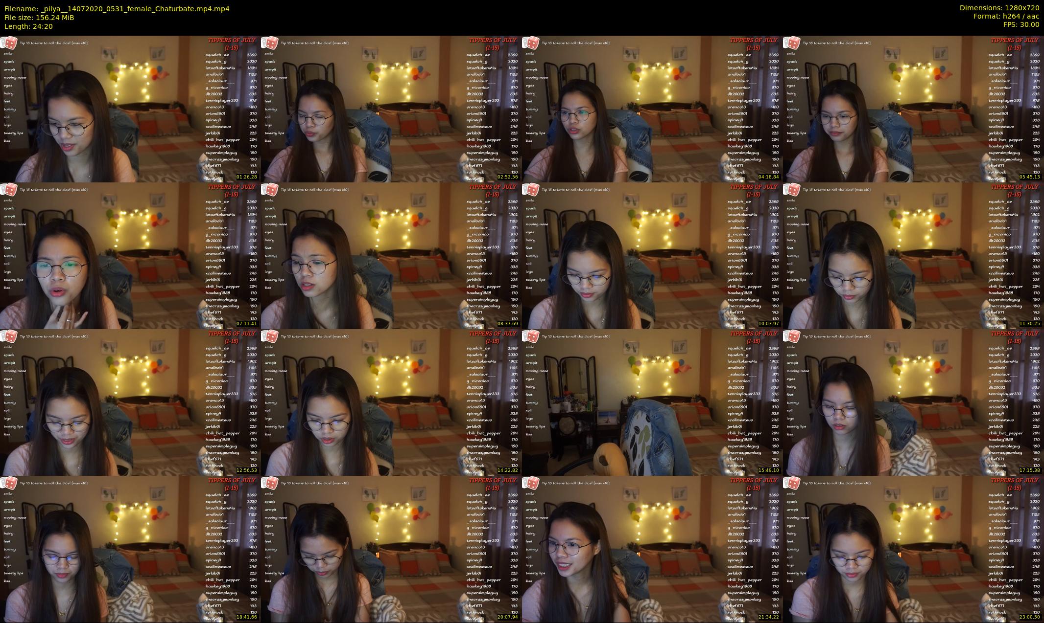 _pilya_ — 25 minute Chaturbate female cam show recording, 720p, Jul 14, 2020