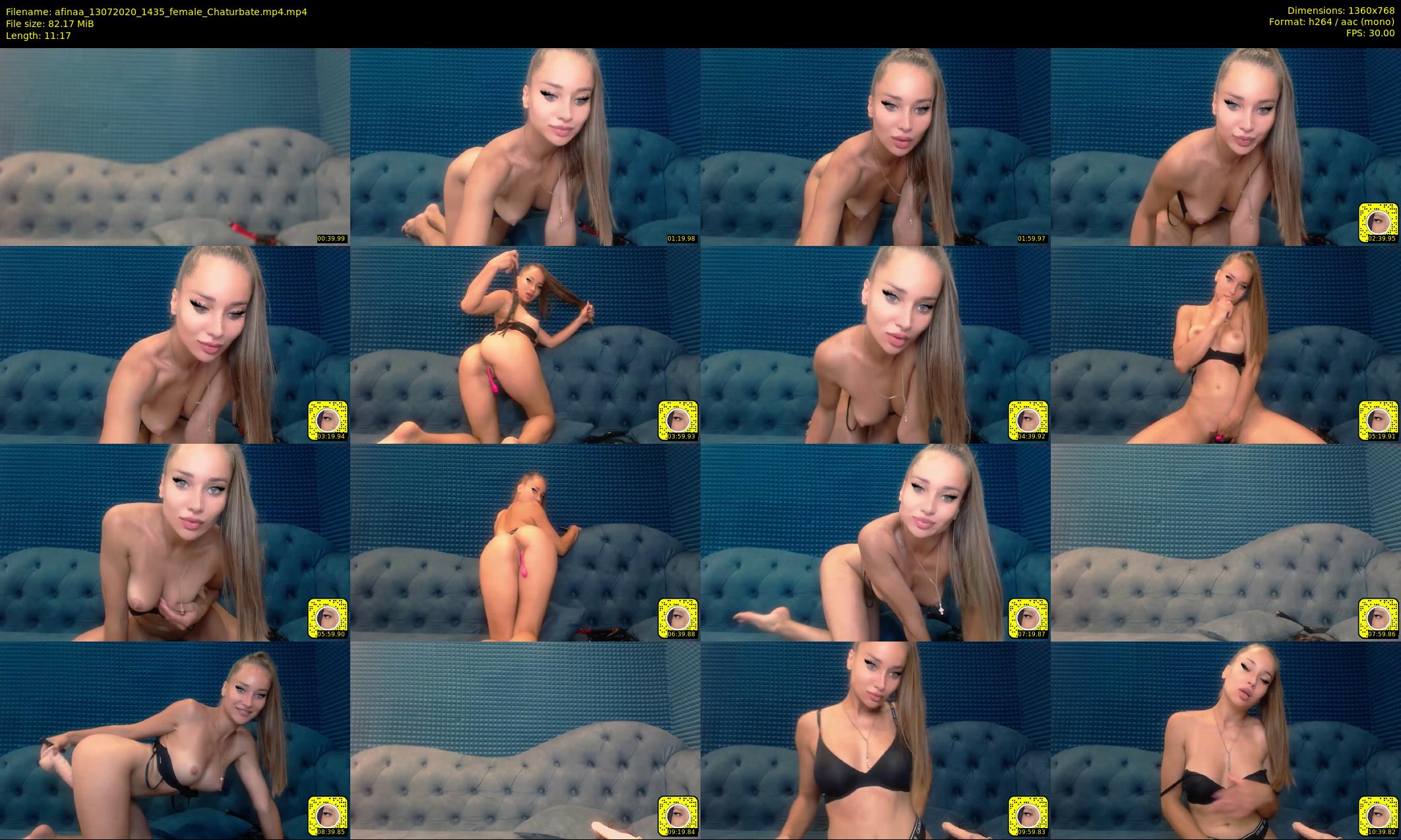 afinaa — 12 minute Chaturbate female cam show recording, 720p, Jul 13, 2020