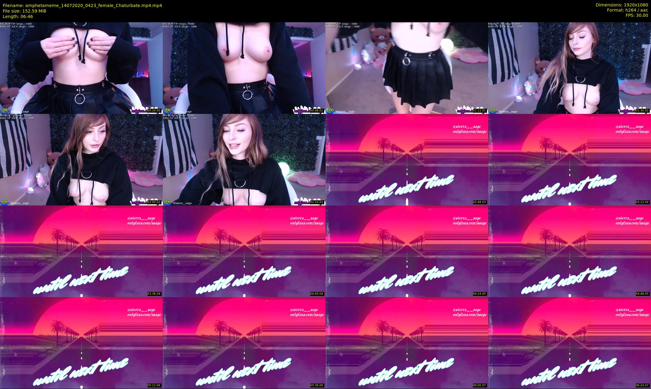 amphetameme — 7 minute Chaturbate female cam show recording, 1080p, Jul 14, 2020