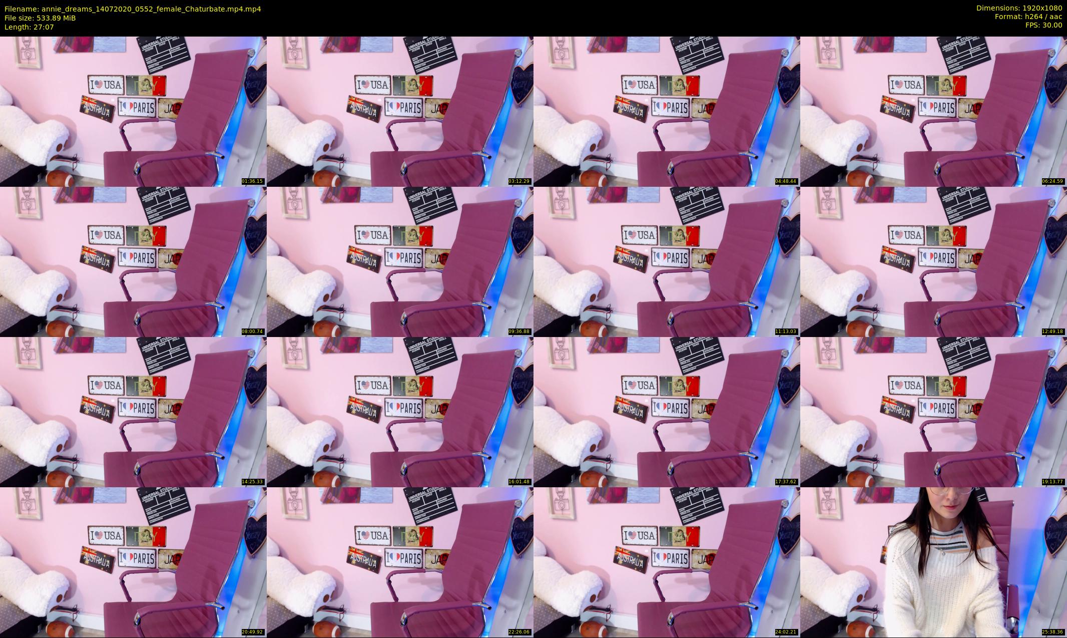 annie_dreams — 28 minute Chaturbate female cam show recording, 1080p, Jul 14, 2020