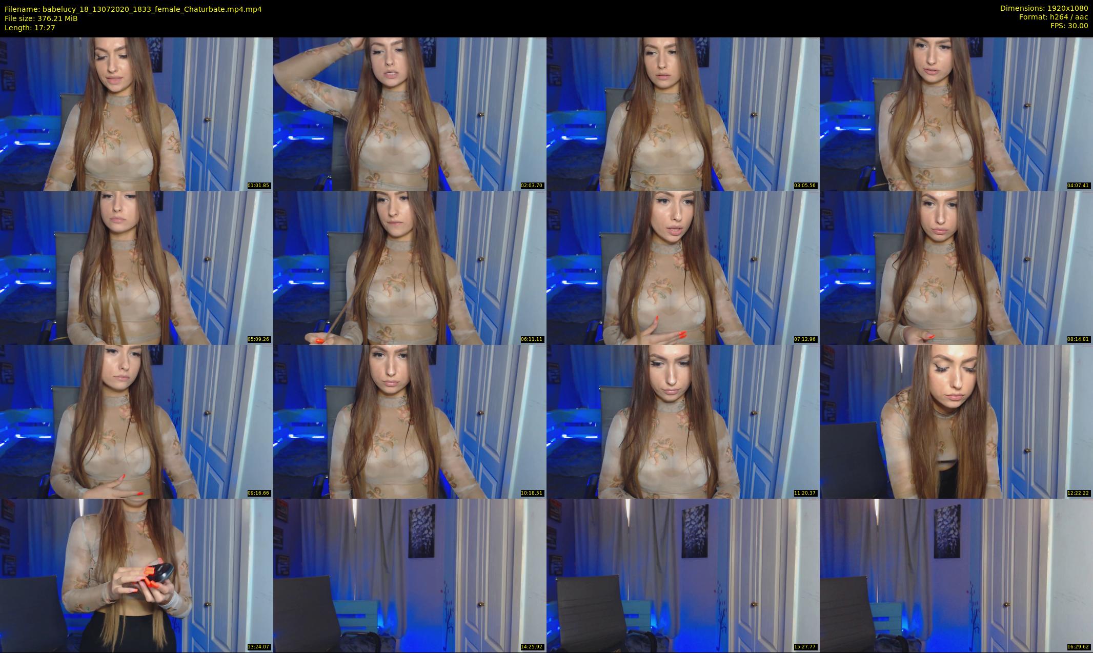 babelucy_18 — 18 minute Chaturbate female cam show recording, 1080p, Jul 13, 2020