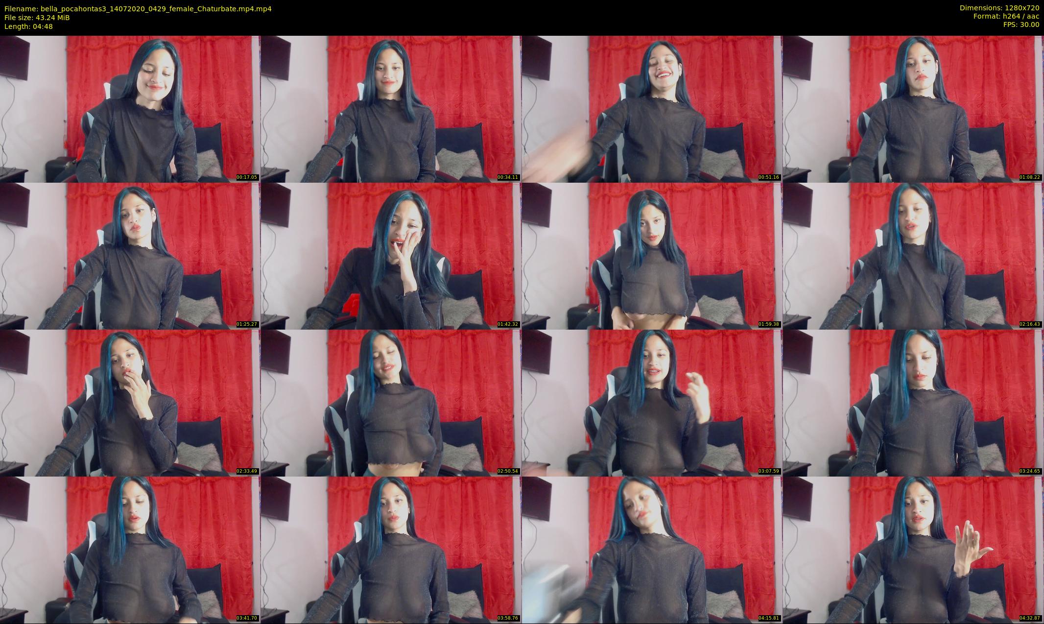 bella_pocahontas3 — 5 minute Chaturbate female cam show recording, 720p, Jul 14, 2020