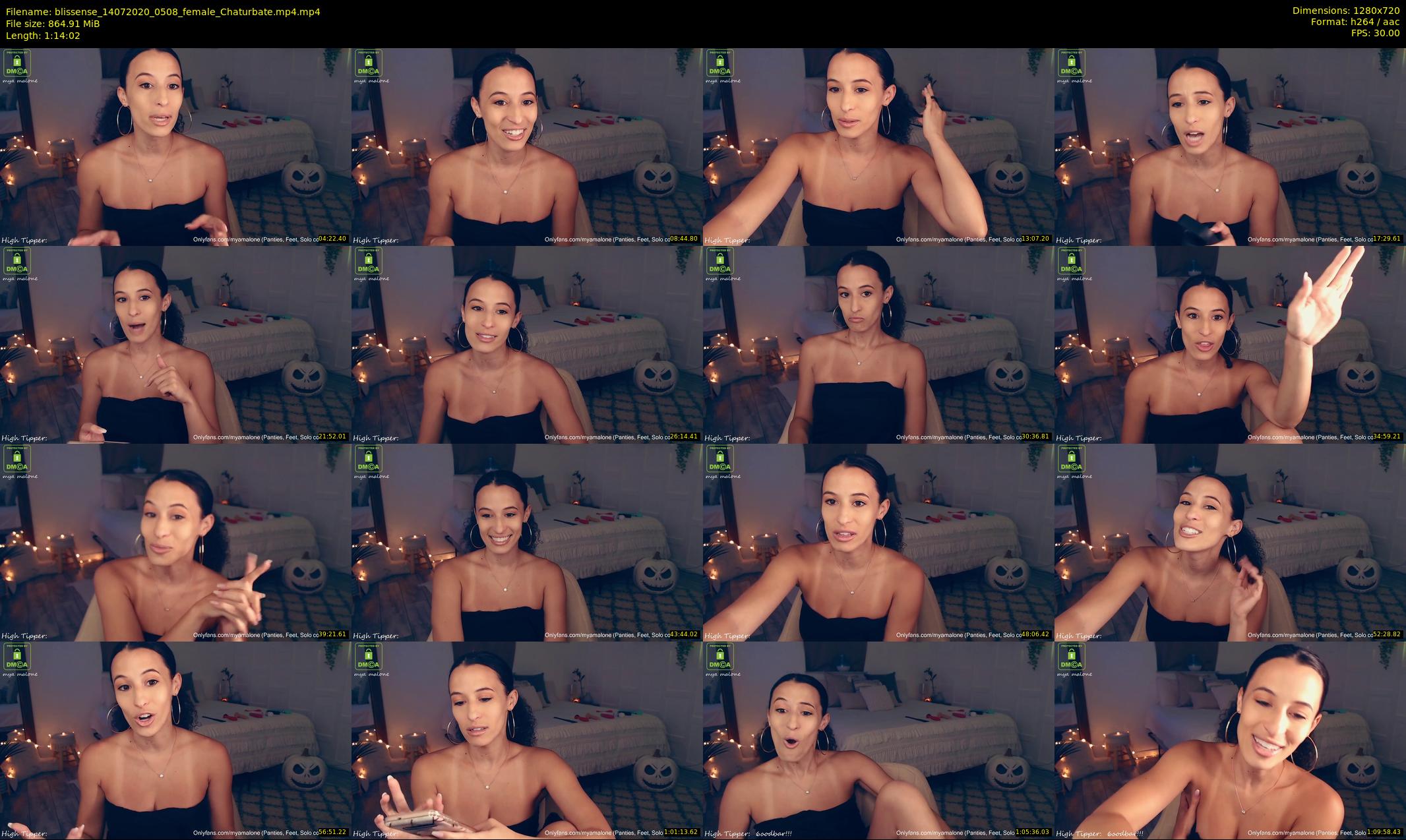 blissense — 75 minute Chaturbate female cam show recording, 720p, Jul 14, 2020