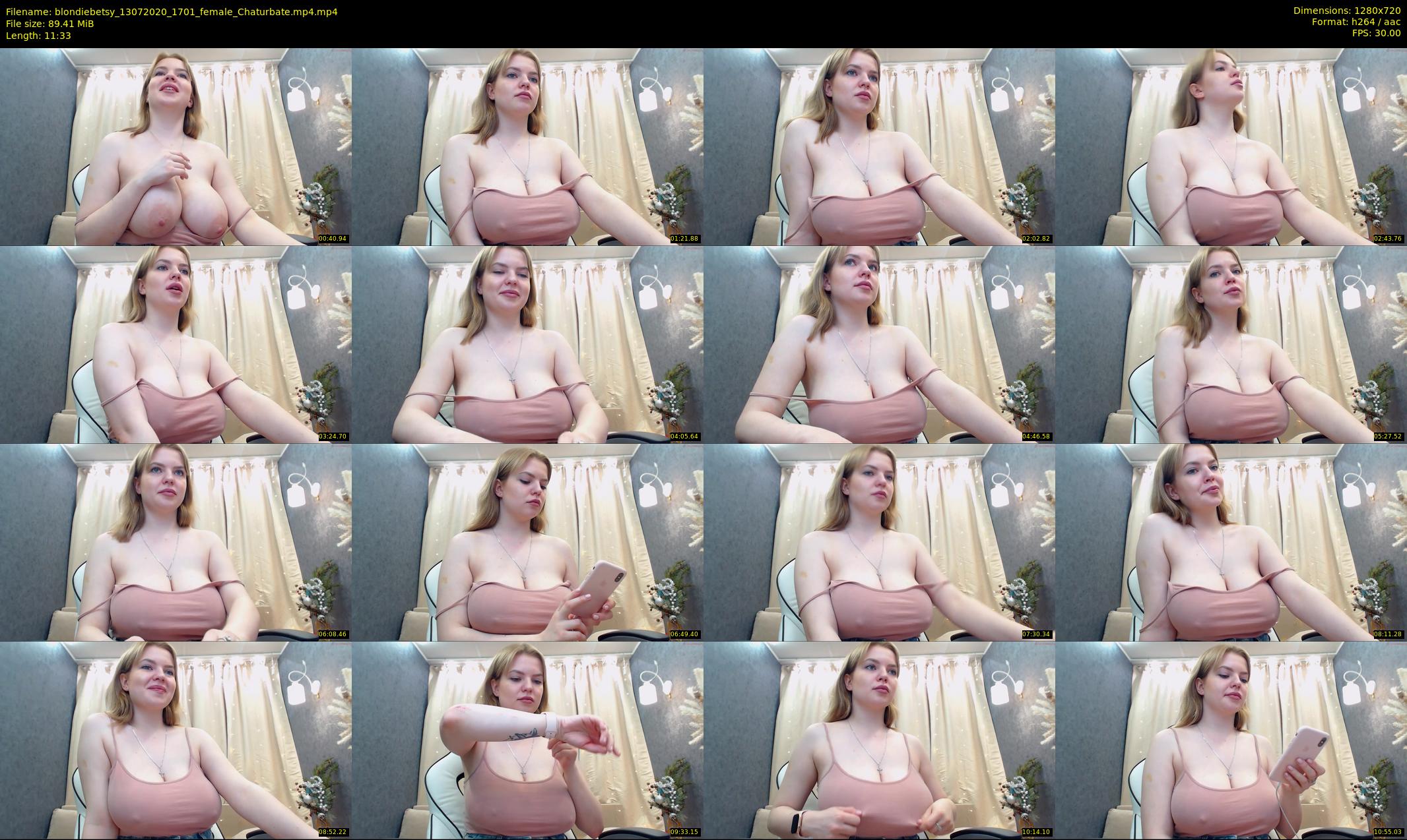 blondiebetsy — 12 minute Chaturbate female cam show recording, 720p, Jul 13, 2020