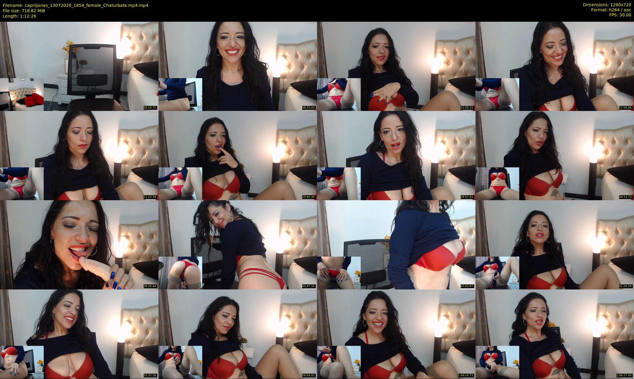 capriijones — 73 minute Chaturbate female cam show recording, 720p, Jul 13, 2020