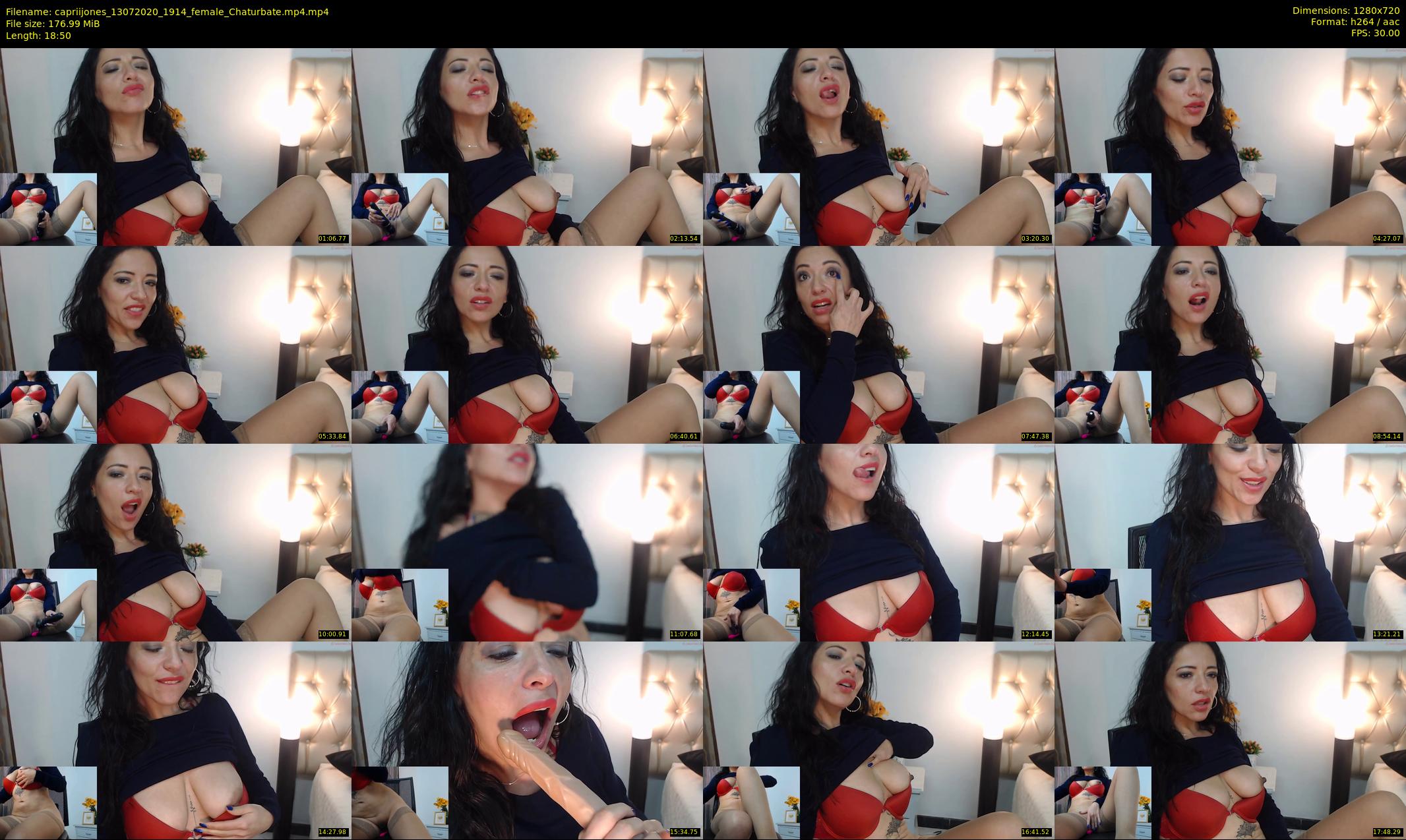 capriijones — 19 minute Chaturbate female cam show recording, 720p, Jul 13, 2020