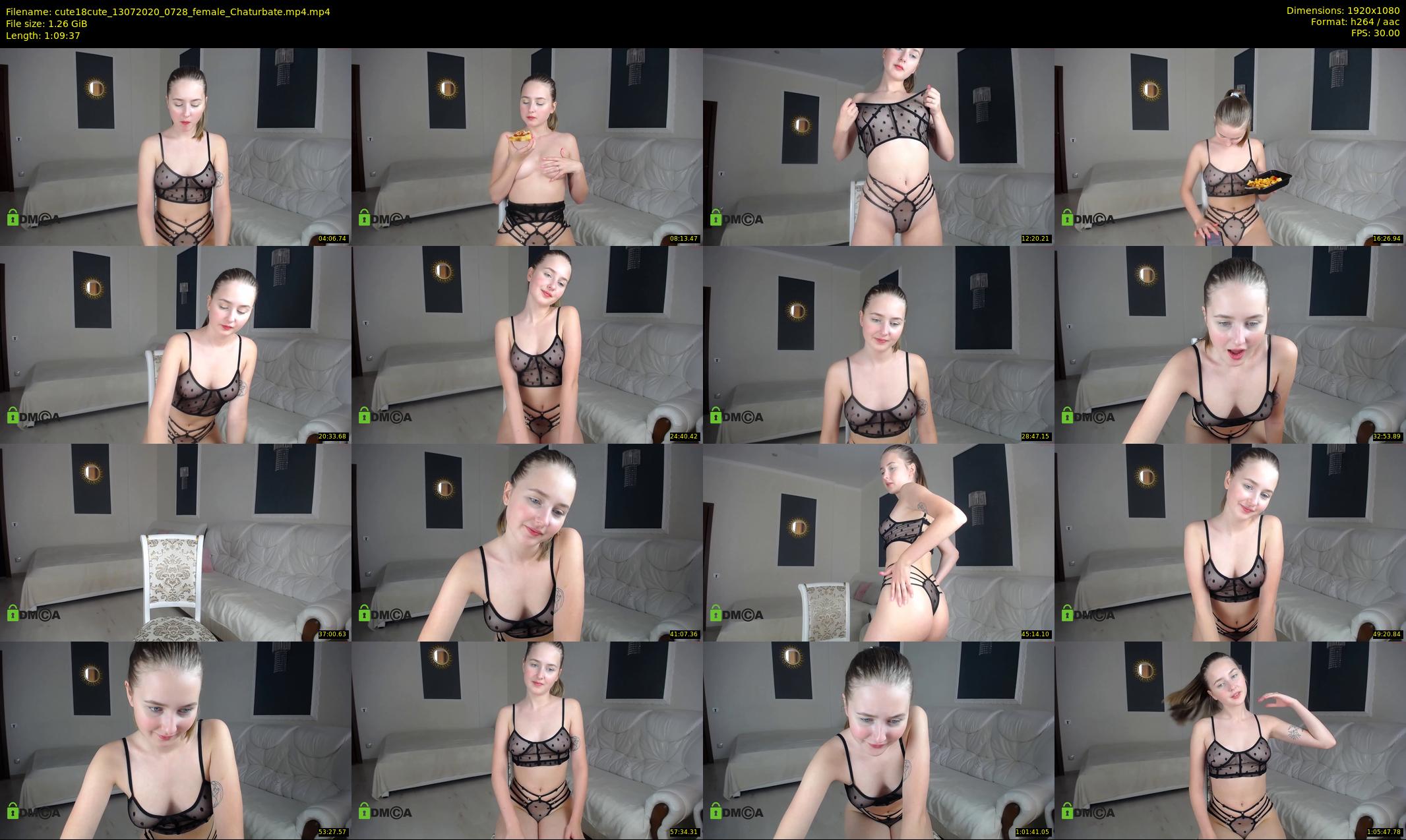 cute18cute — 70 minute Chaturbate female cam show recording, 1080p, Jul 13, 2020