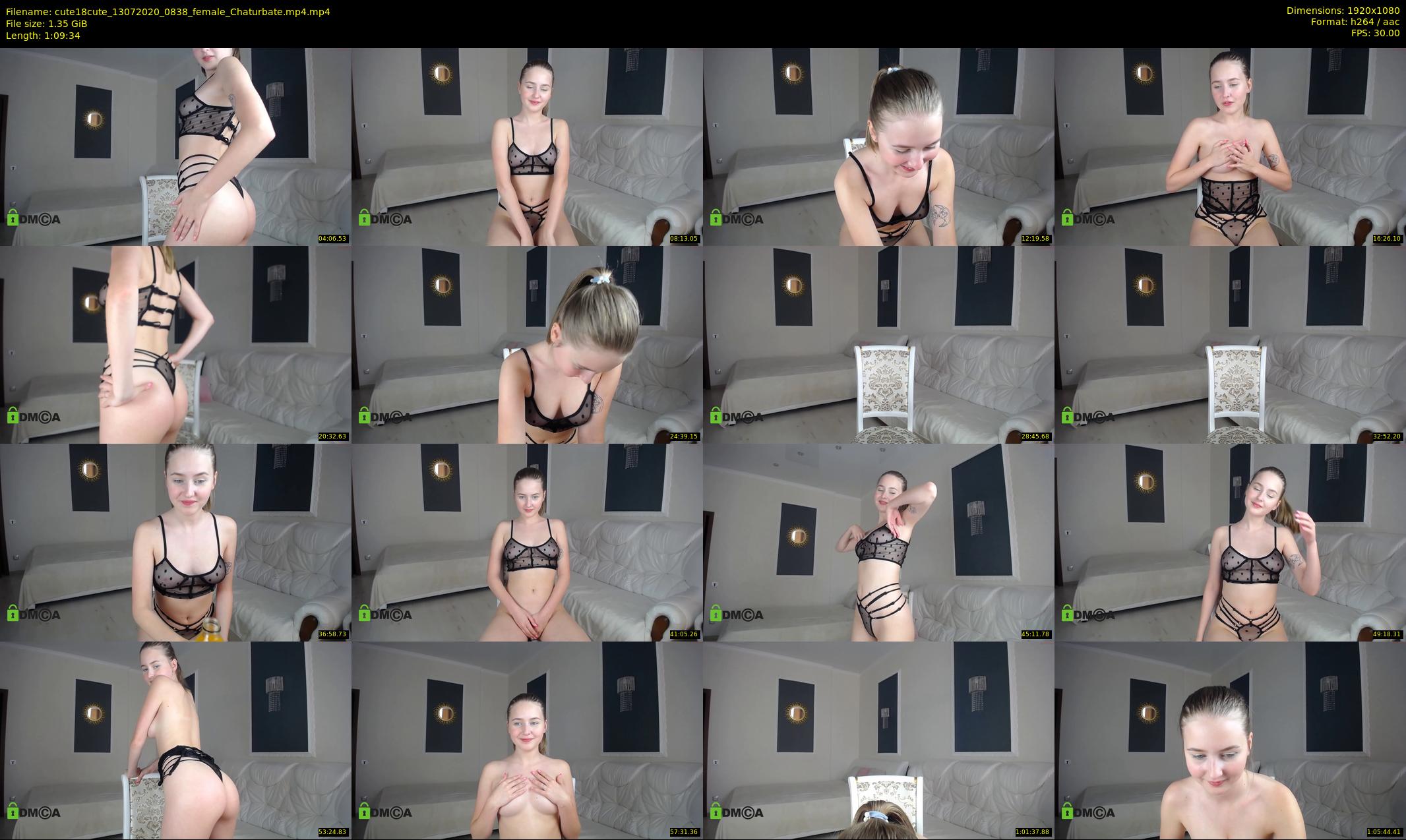 cute18cute — 70 minute Chaturbate female cam show recording, 1080p, Jul 13, 2020