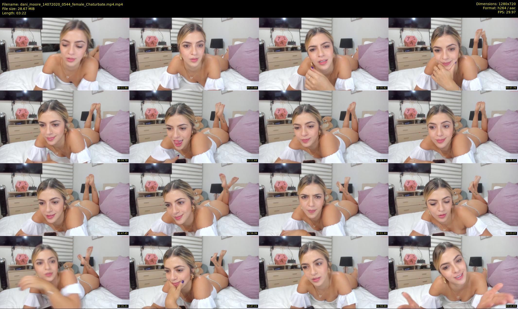 dani_moore — 4 minute Chaturbate female cam show recording, 720p, Jul 14, 2020