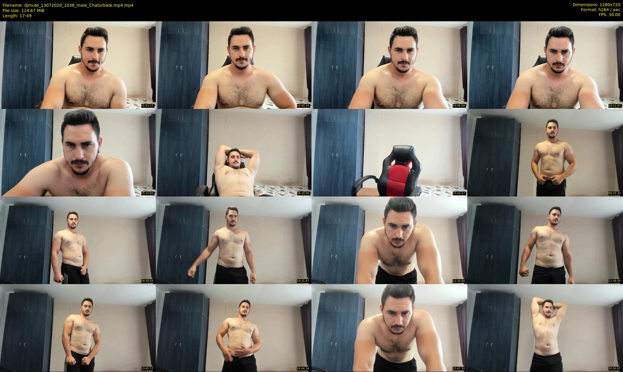 djmute — 18 minute Chaturbate male cam show recording, 720p, Jul 13, 2020