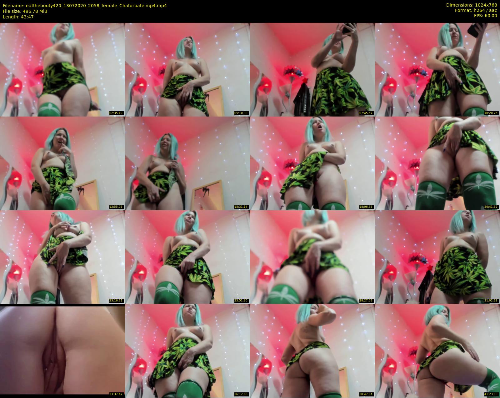 eatthebooty420 — 44 minute Chaturbate female cam show recording, 720p, Jul 13, 2020