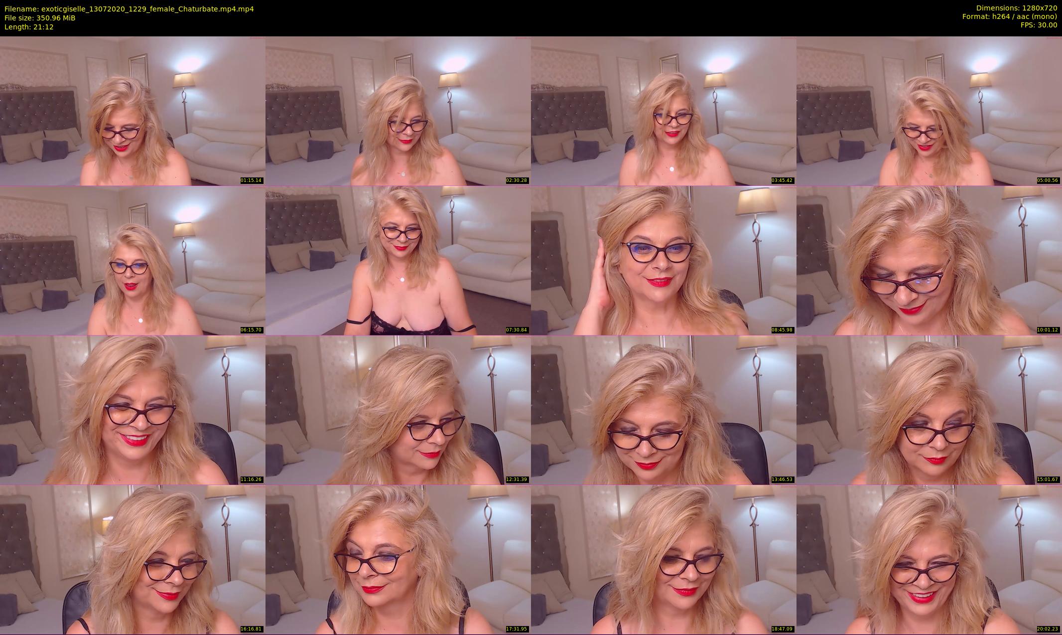 exoticgiselle — 22 minute Chaturbate female cam show recording, 720p, Jul 13, 2020