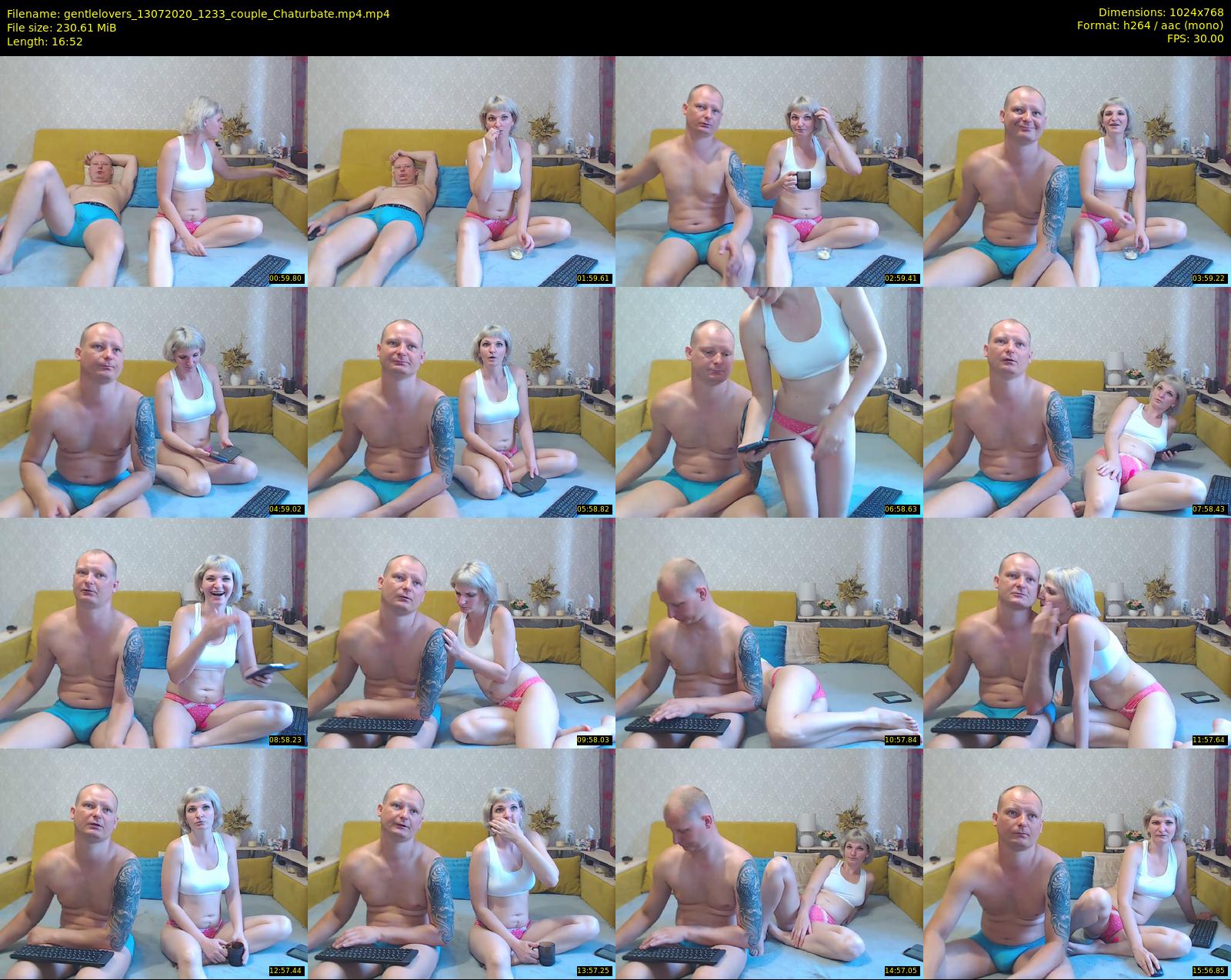 gentlelovers — 17 minute Chaturbate couple cam show recording, 720p, Jul 13, 2020