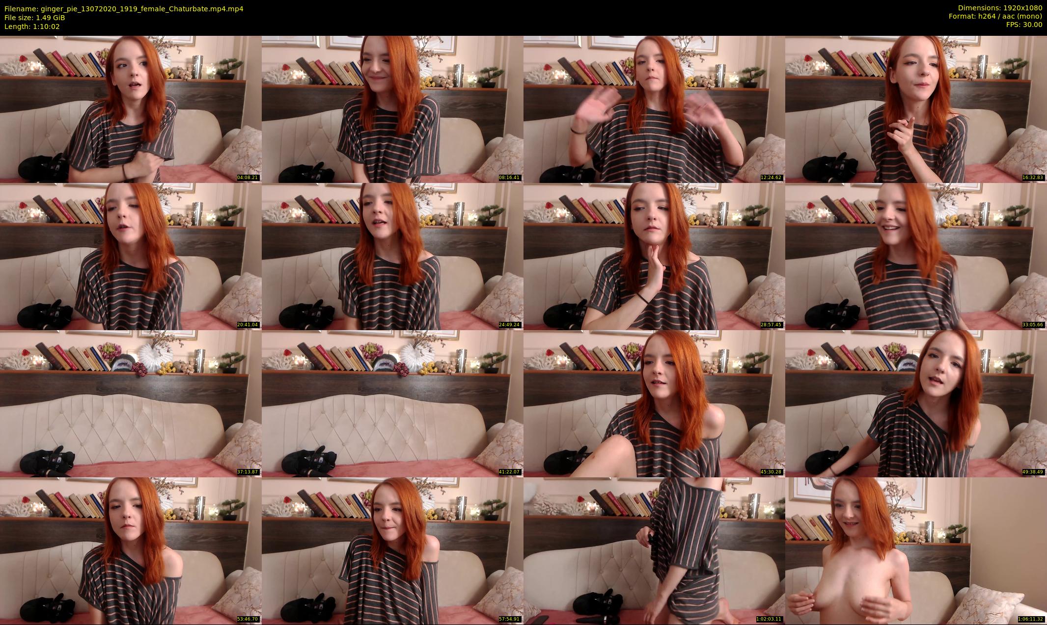 ginger_pie — 71 minute Chaturbate female cam show recording, 1080p, Jul 13, 2020