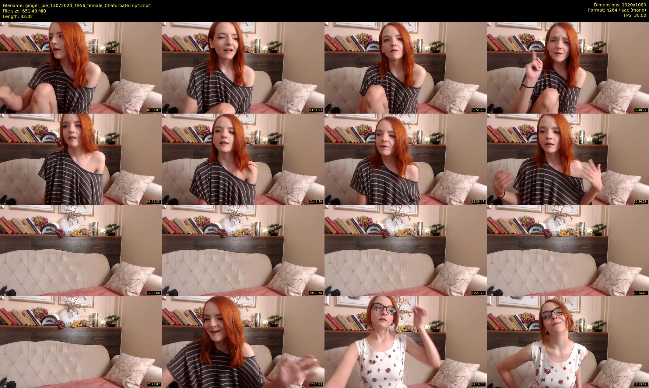 ginger_pie — 34 minute Chaturbate female cam show recording, 1080p, Jul 13, 2020
