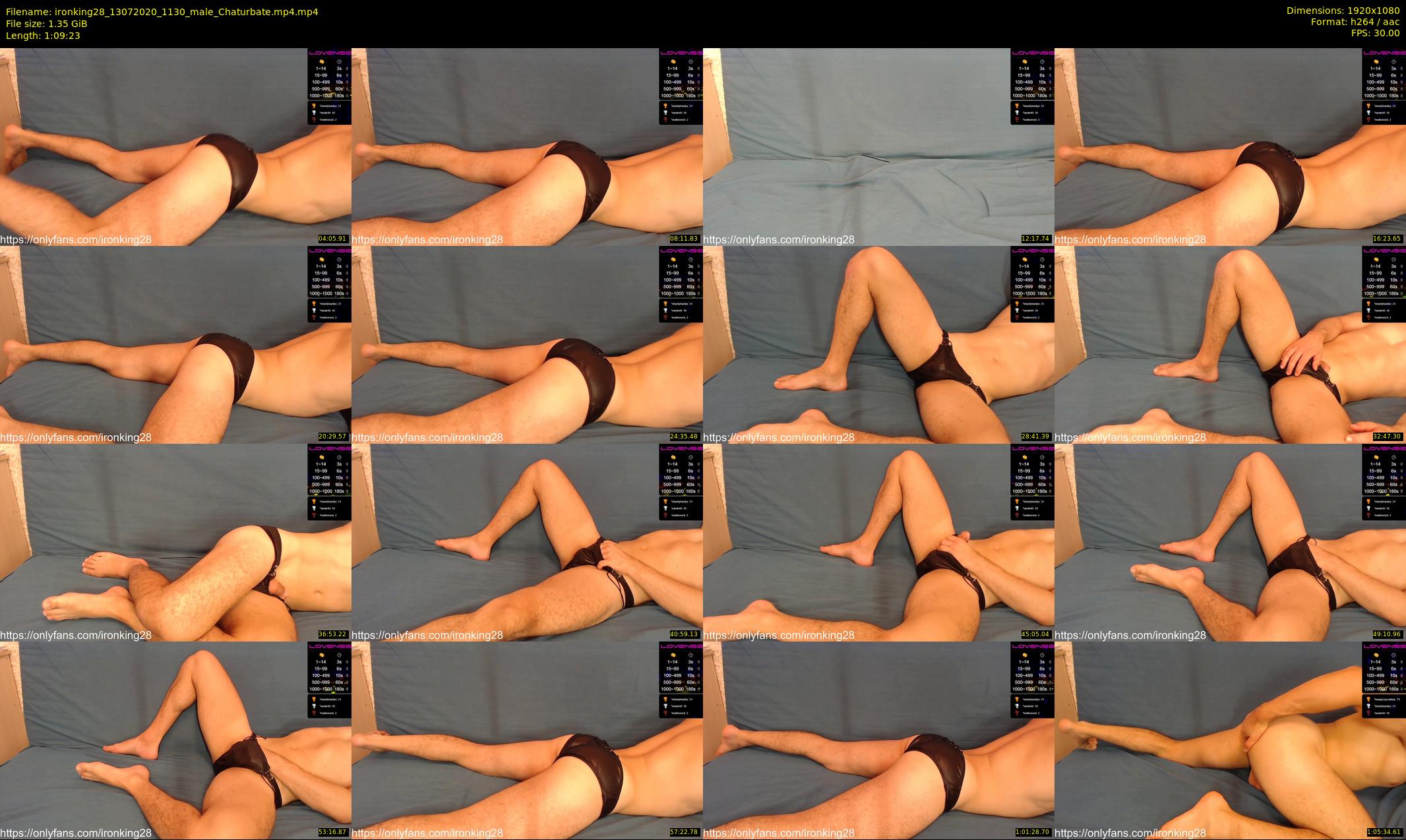 ironking28 — 70 minute Chaturbate male cam show recording, 1080p, Jul 13, 2020