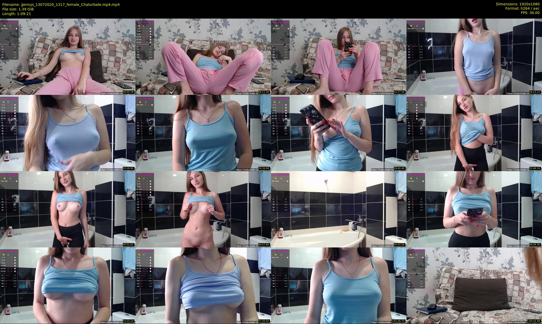 jjennys — 70 minute Chaturbate female cam show recording, 1080p, Jul 13, 2020