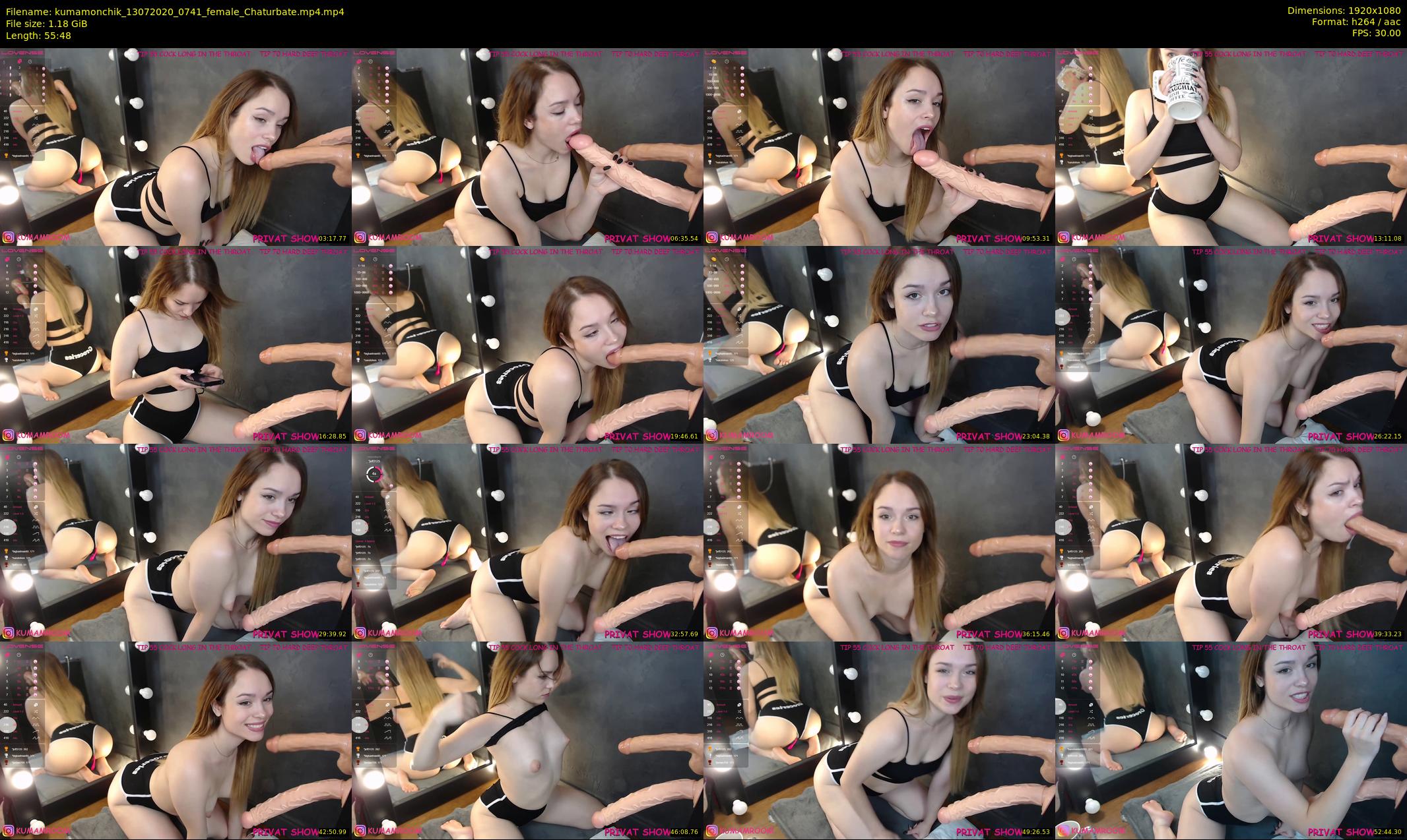 kumamonchik — 56 minute Chaturbate couple cam show recording, 1080p, Jul 13, 2020