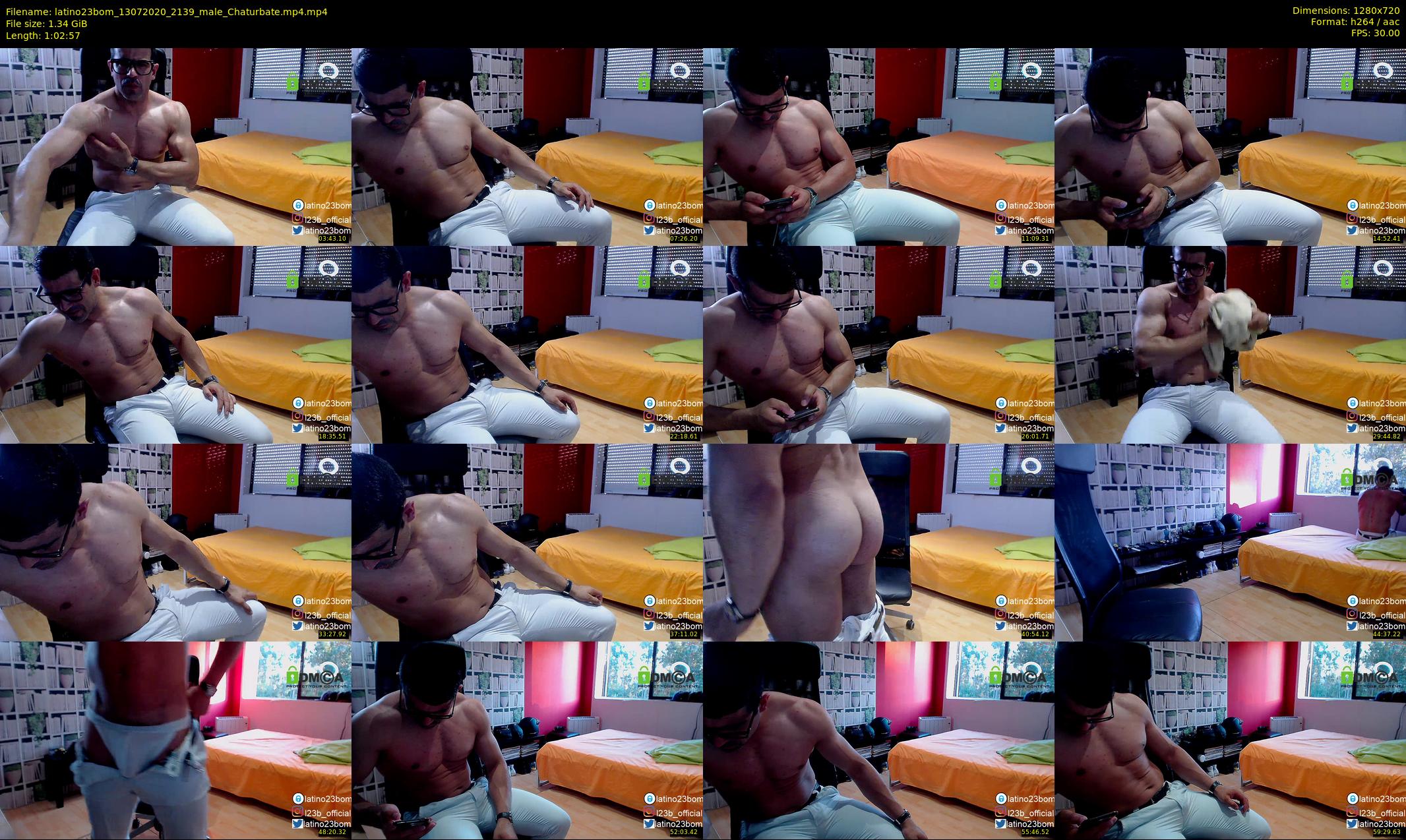 latino23bom — 63 minute Chaturbate male cam show recording, 720p, Jul 13, 2020