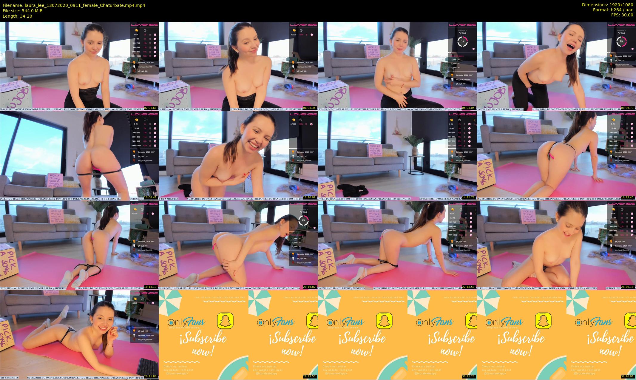 laura_lee — 35 minute Chaturbate female cam show recording, 1080p, Jul 13, 2020