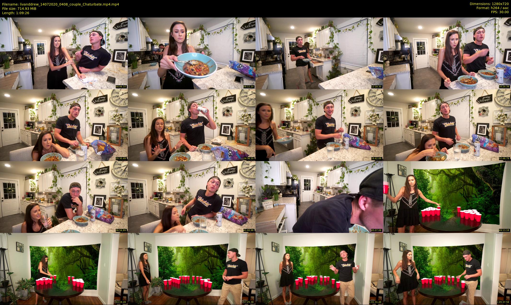 livanddrew — 70 minute Chaturbate couple cam show recording, 720p, Jul 14, 2020