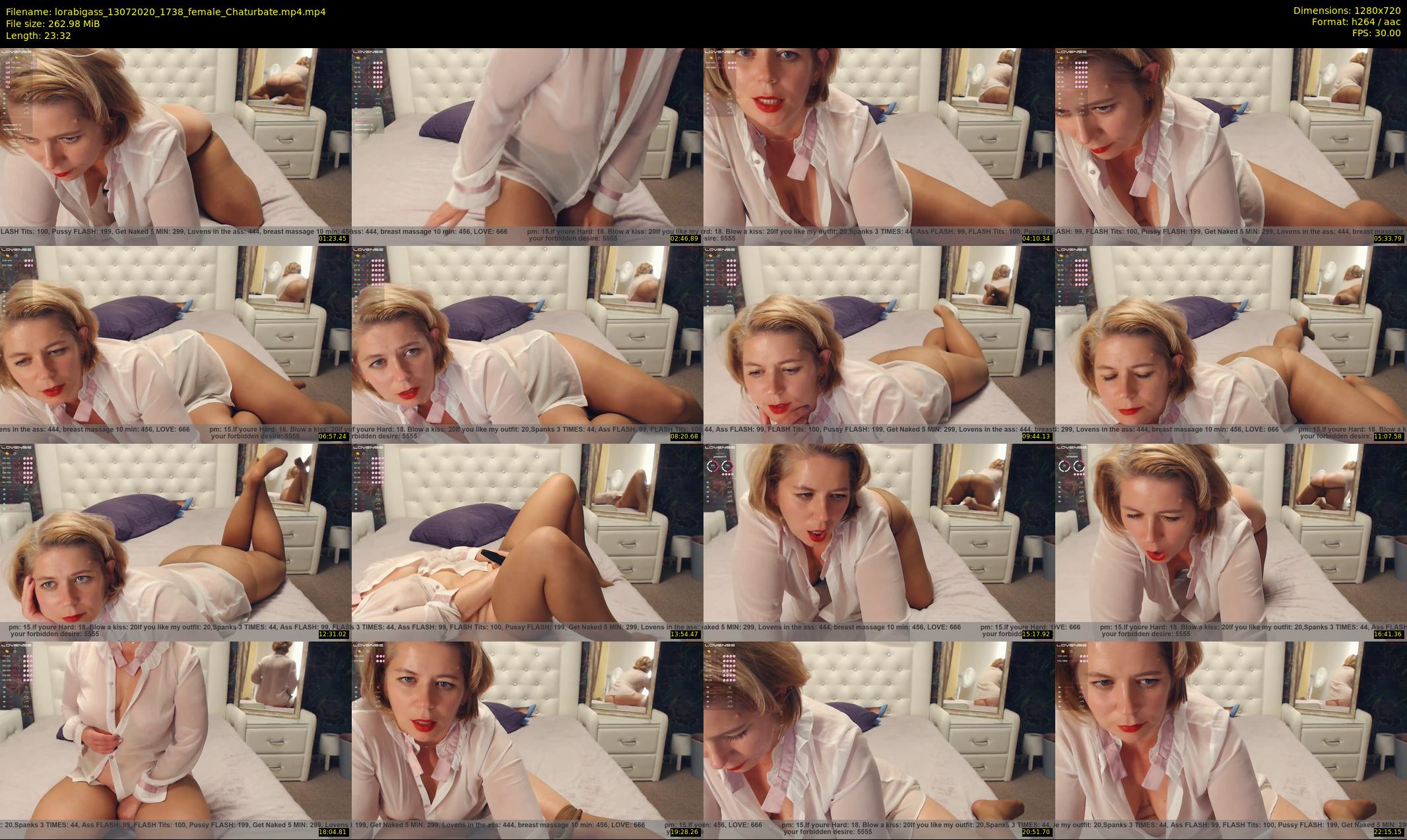 lorabigass — 24 minute Chaturbate female cam show recording, 720p, Jul 13, 2020