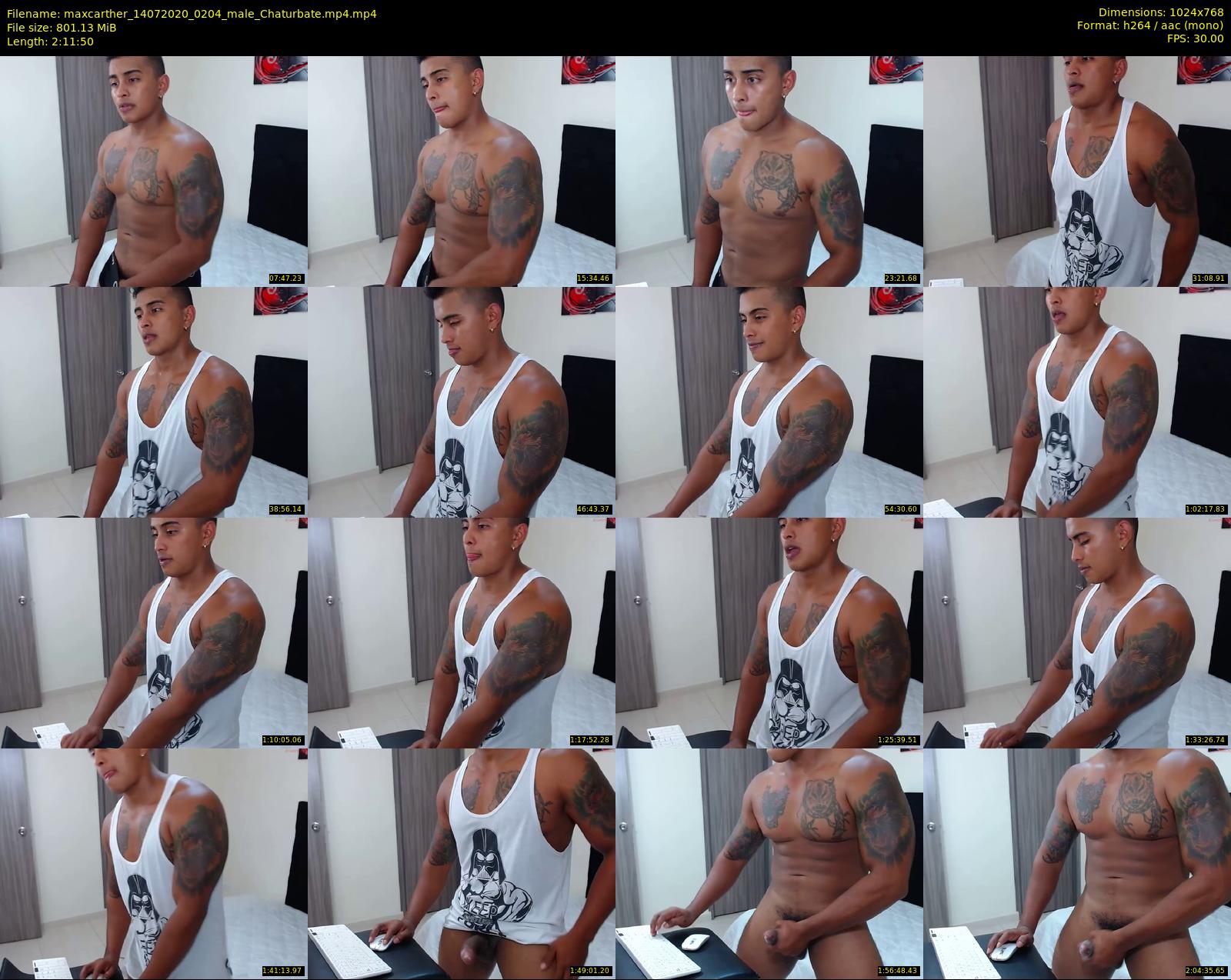 maxcarther — 132 minute Chaturbate male cam show recording, 720p, Jul 14, 2020