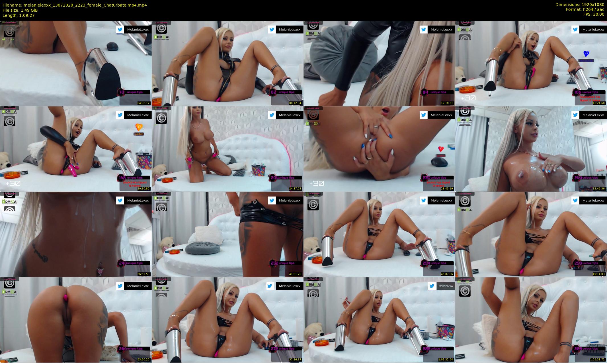 melanielexxx — 70 minute Chaturbate female cam show recording, 1080p, Jul 13, 2020