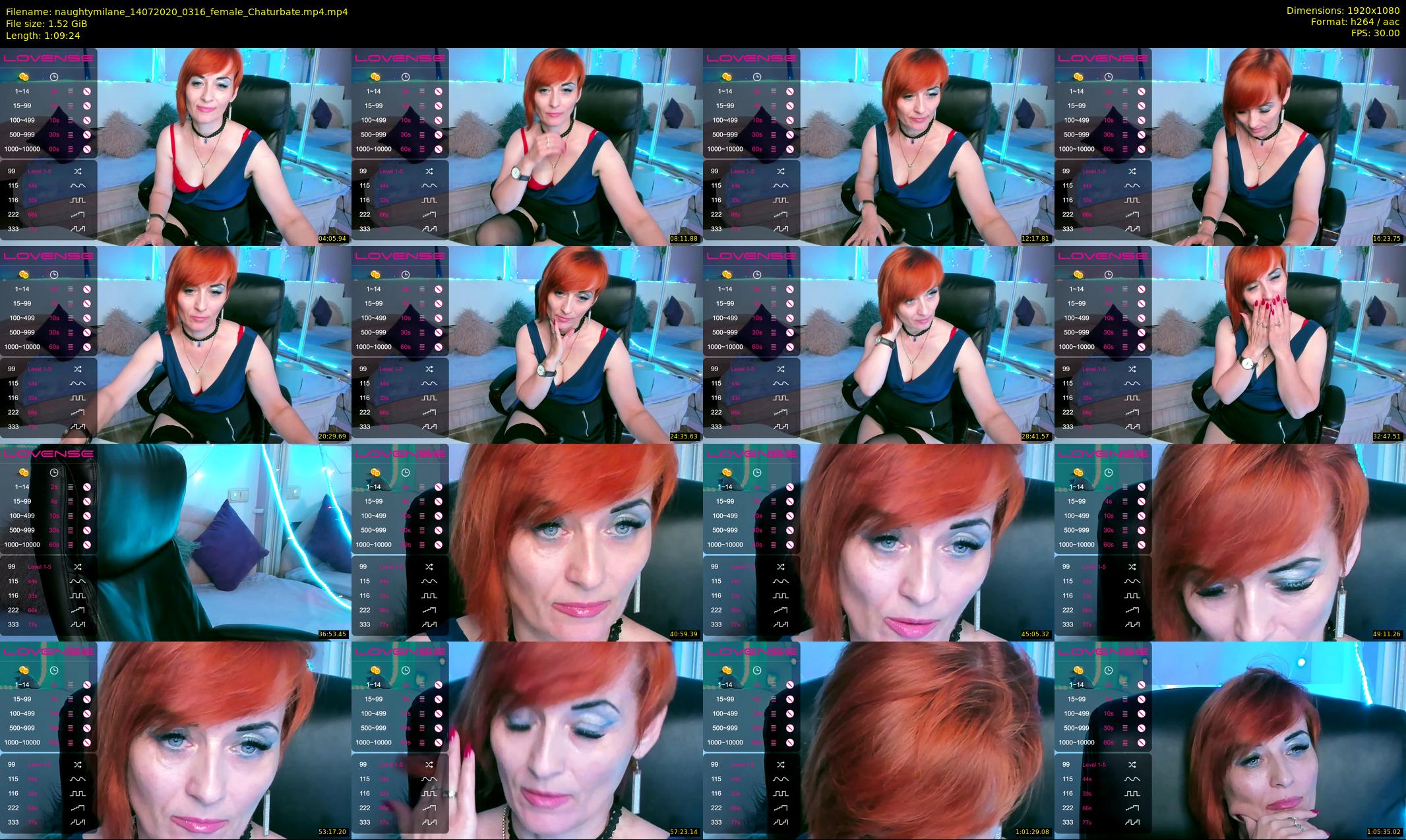 naughtymilane — 70 minute Chaturbate female cam show recording, 1080p, Jul 14, 2020