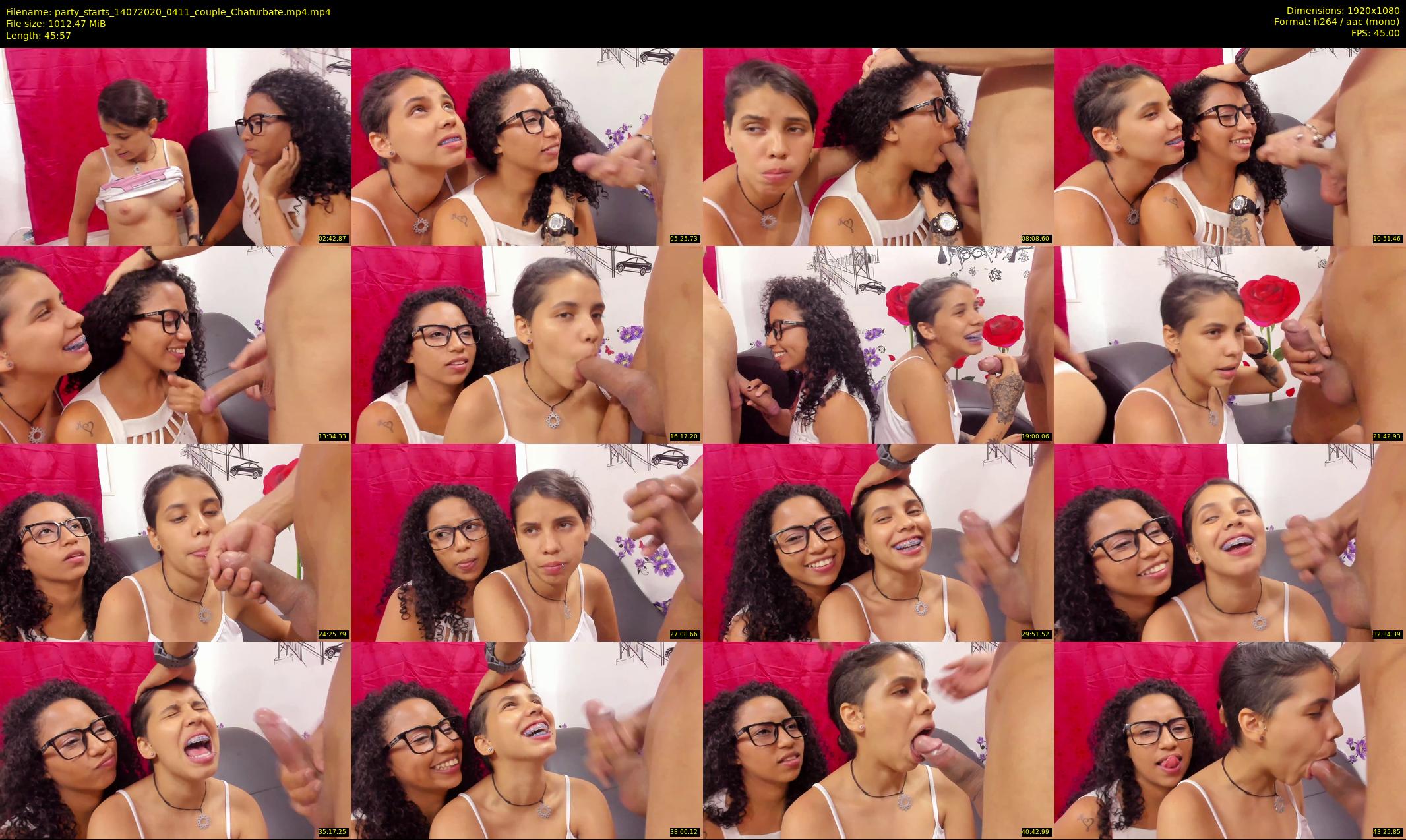 party_starts — 46 minute Chaturbate couple cam show recording, 1080p, Jul 14, 2020