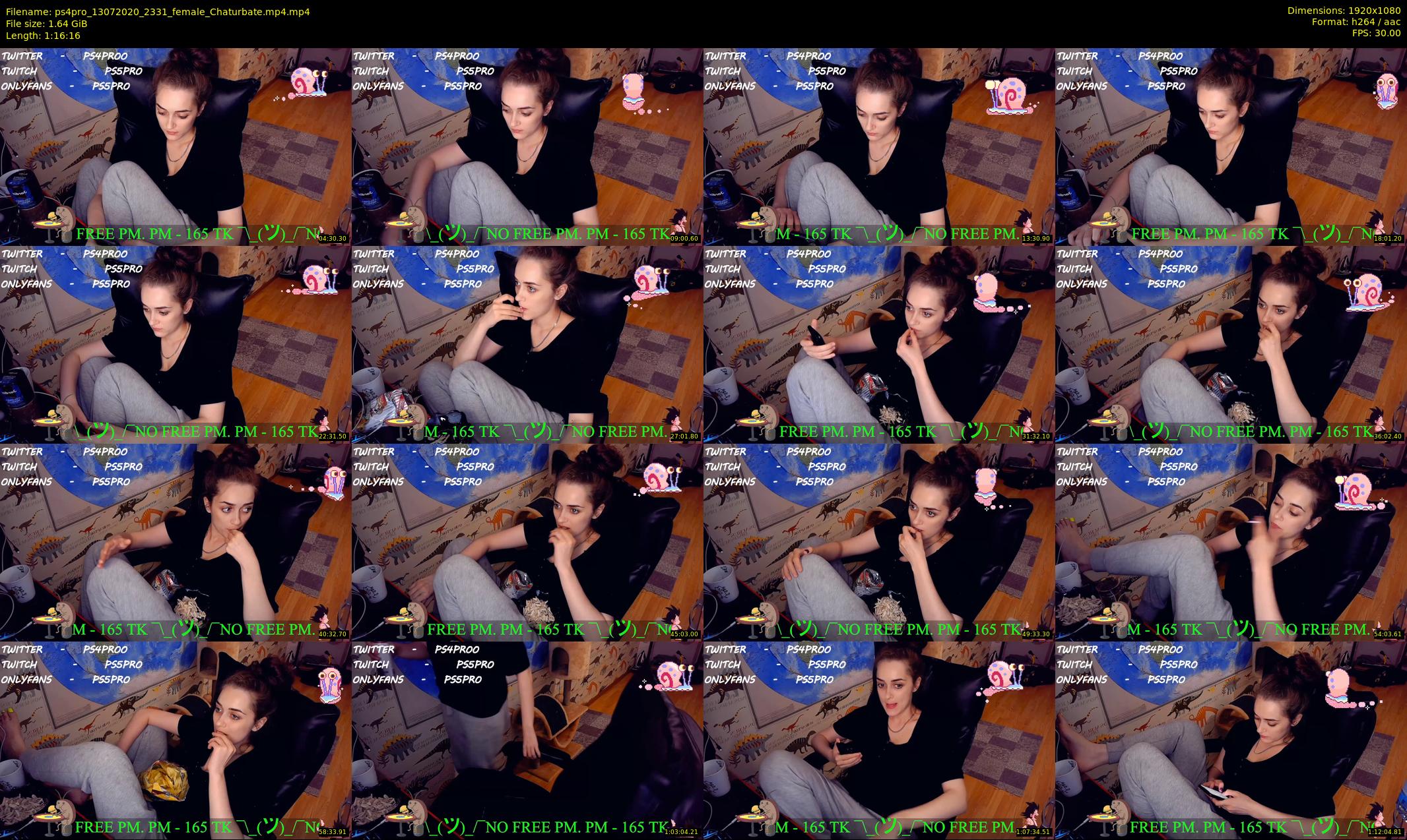 ps4pro — 77 minute Chaturbate female cam show recording, 1080p, Jul 13, 2020
