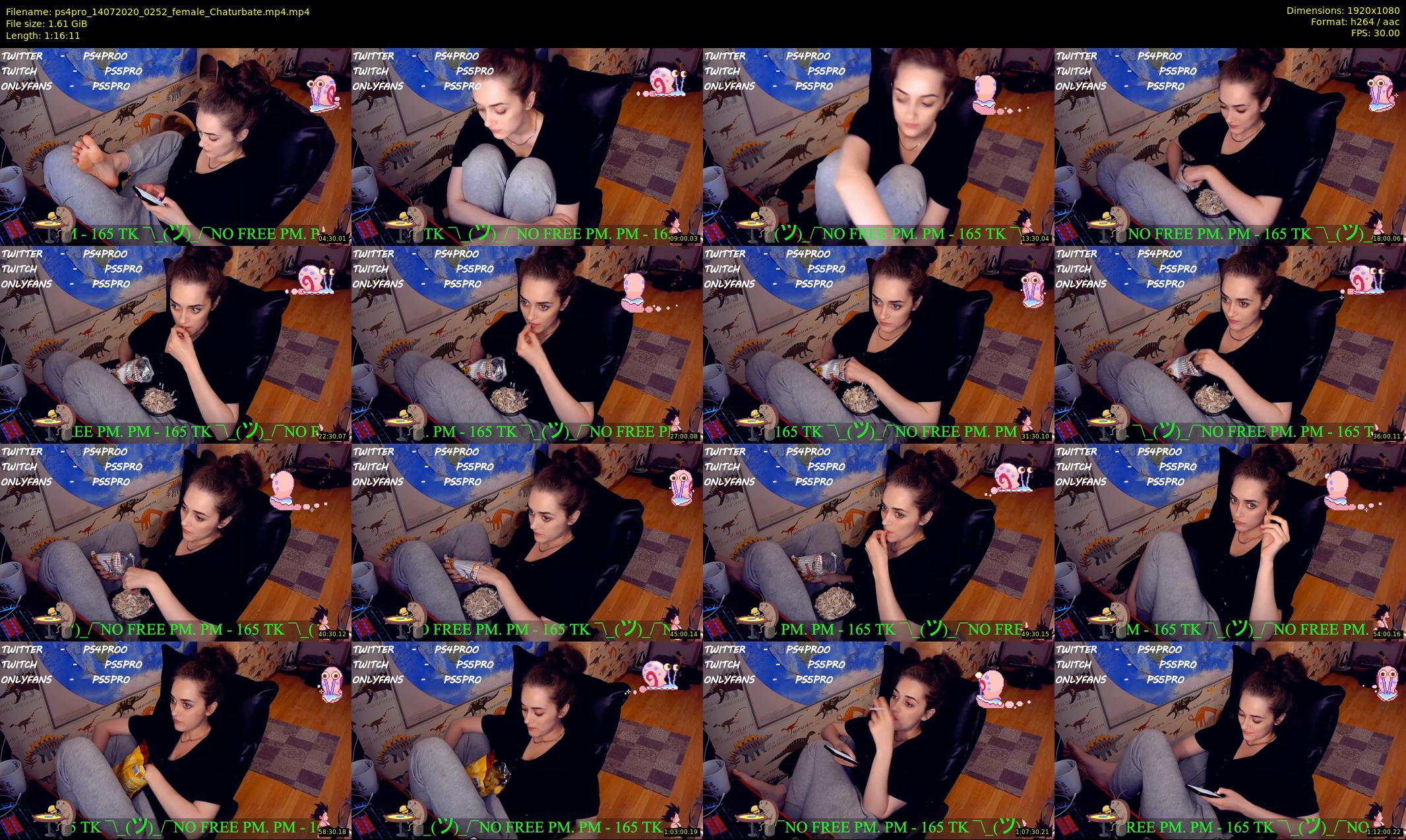 ps4pro — 77 minute Chaturbate female cam show recording, 1080p, Jul 14, 2020