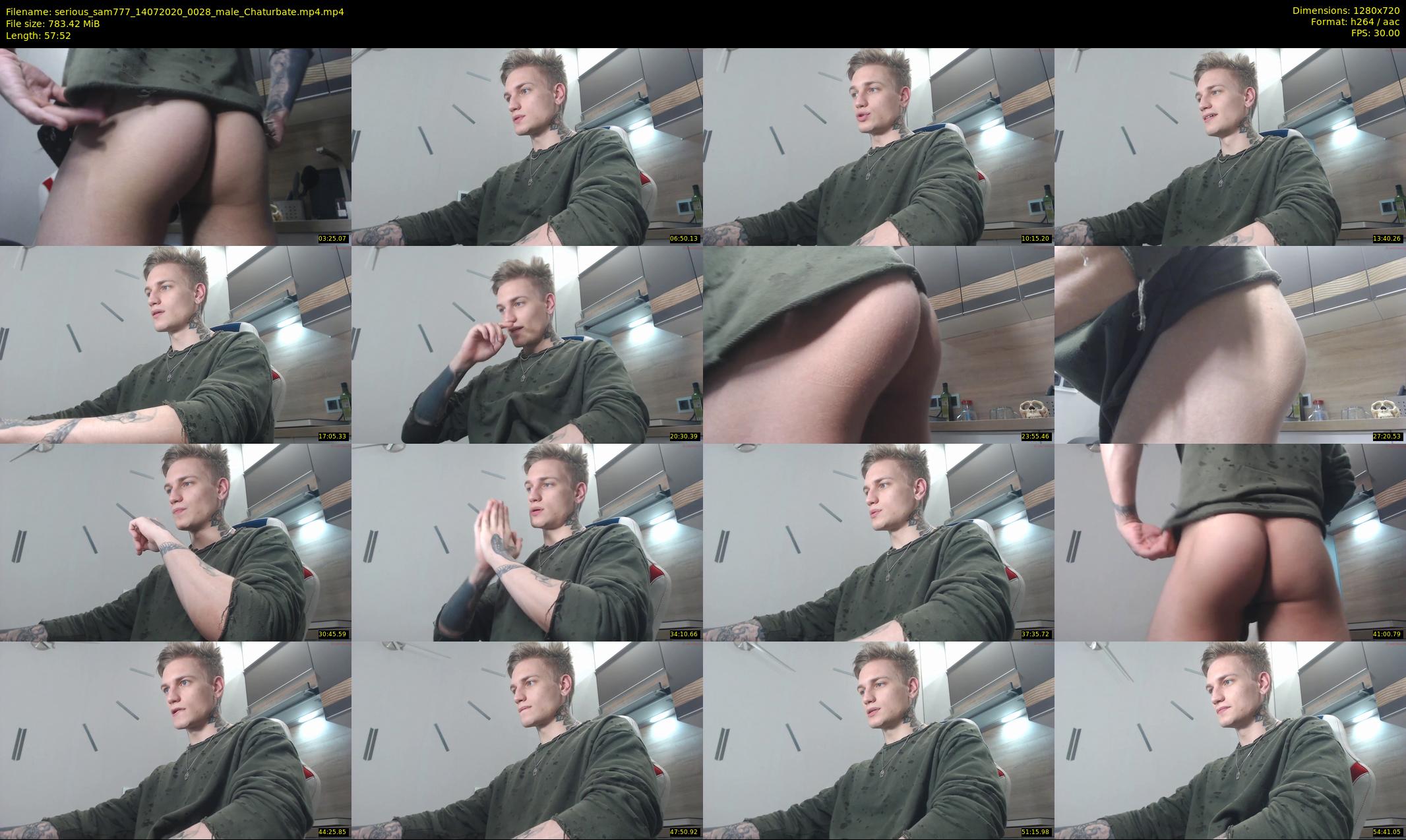 serious_sam777 — 58 minute Chaturbate male cam show recording, 720p, Jul 14, 2020