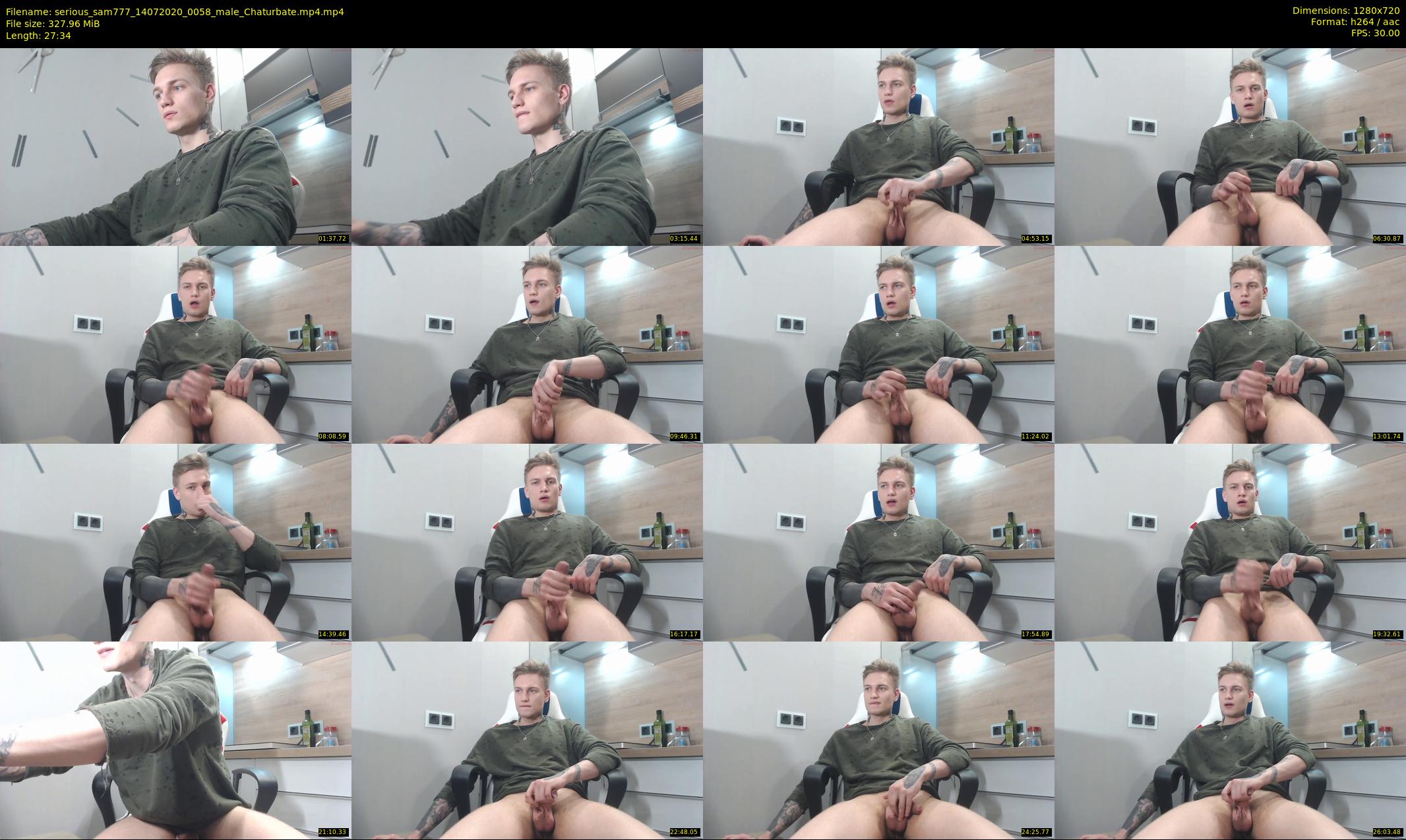 serious_sam777 — 28 minute Chaturbate male cam show recording, 720p, Jul 14, 2020