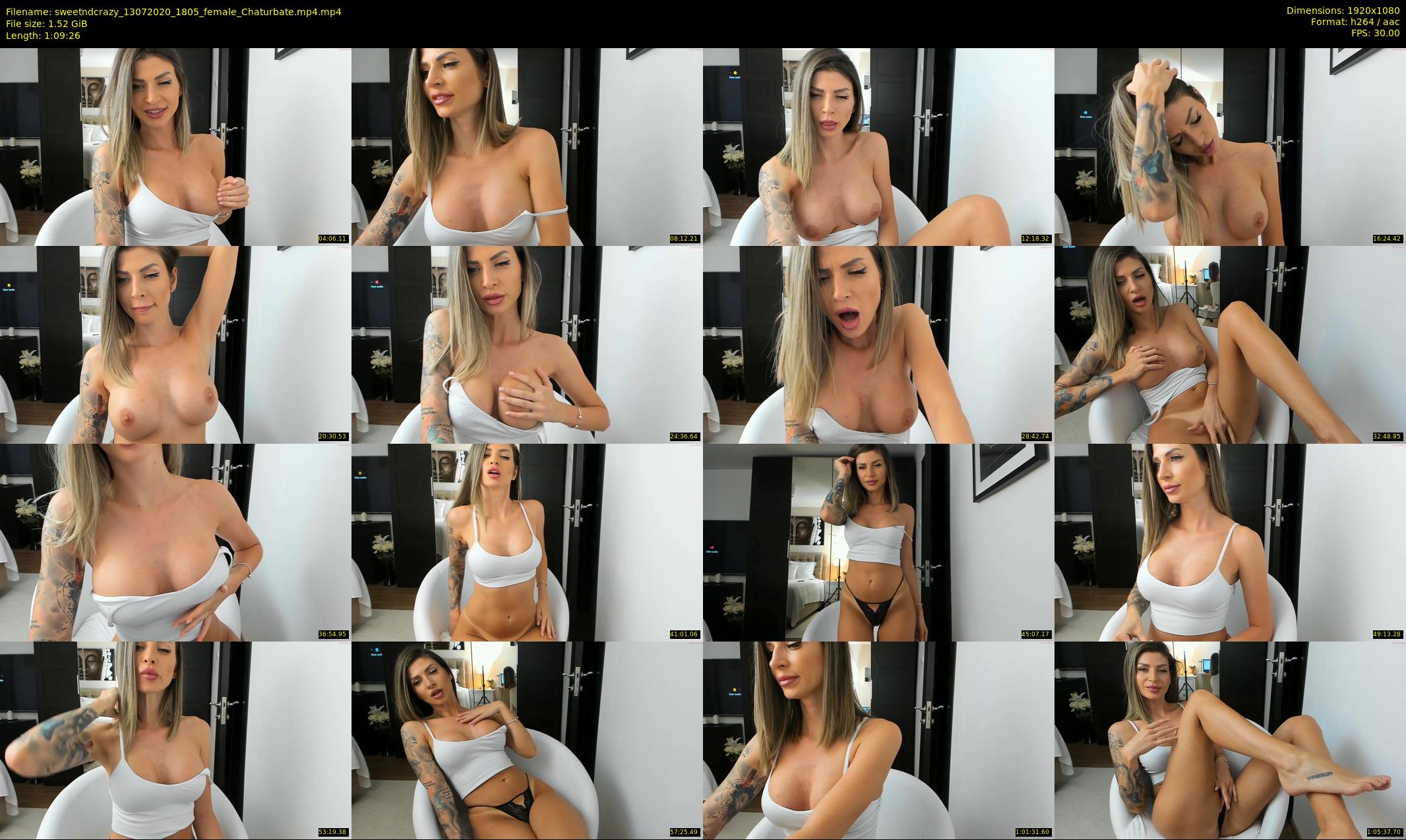 sweetndcrazy — 70 minute Chaturbate female cam show recording, 1080p, Jul 13, 2020