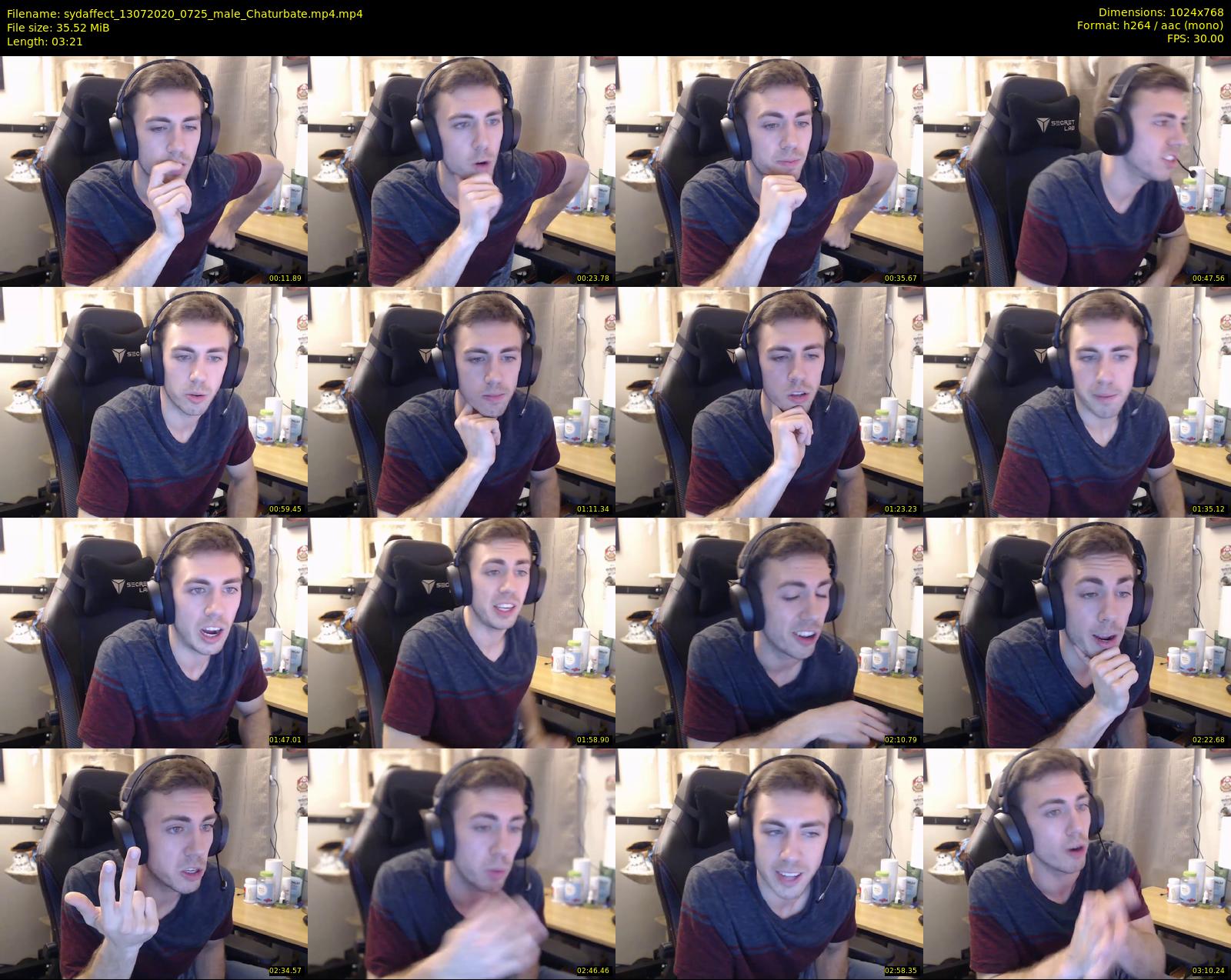 sydaffect — 4 minute Chaturbate male cam show recording, 720p, Jul 13, 2020