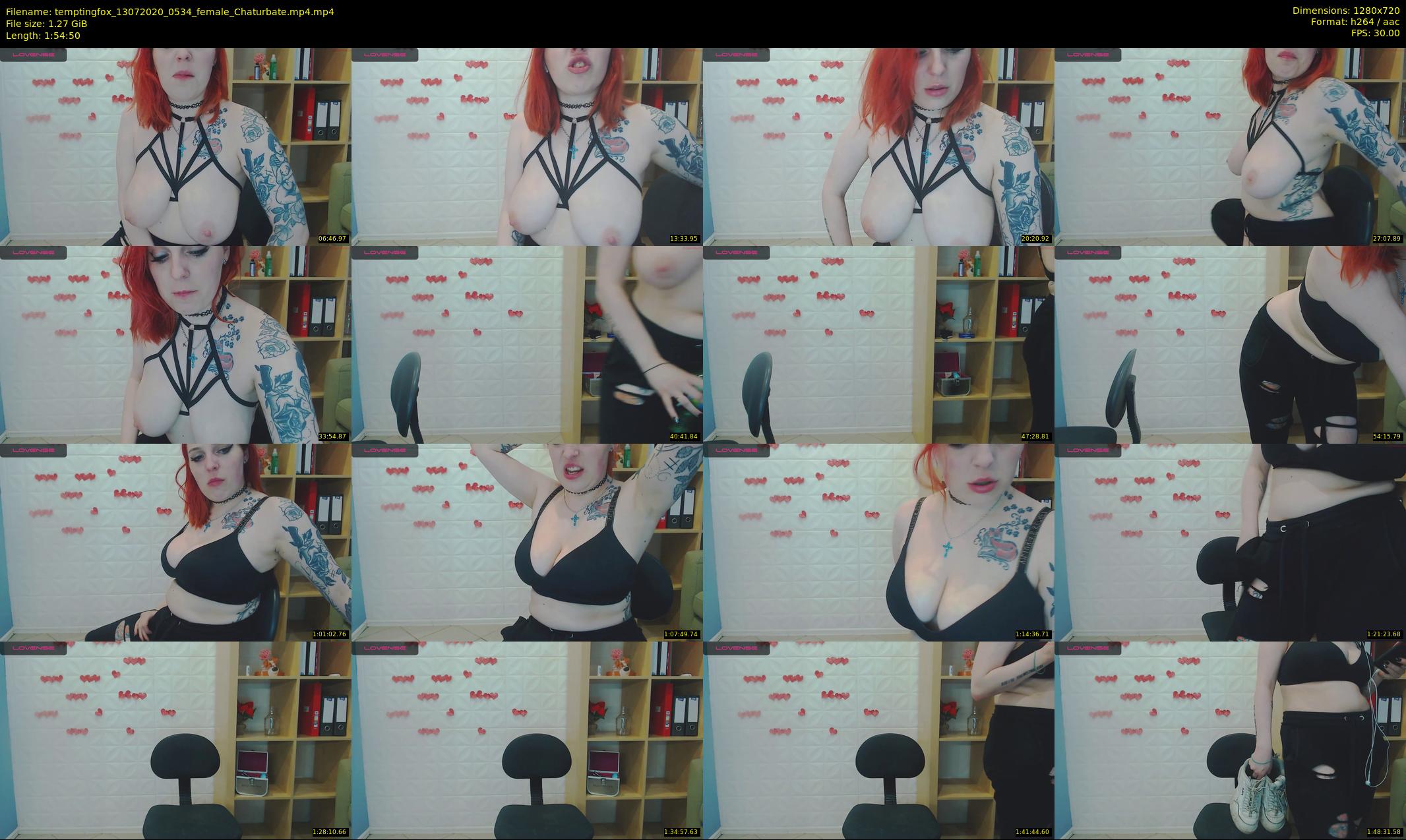 temptingfox — 115 minute Chaturbate female cam show recording, 720p, Jul 13, 2020