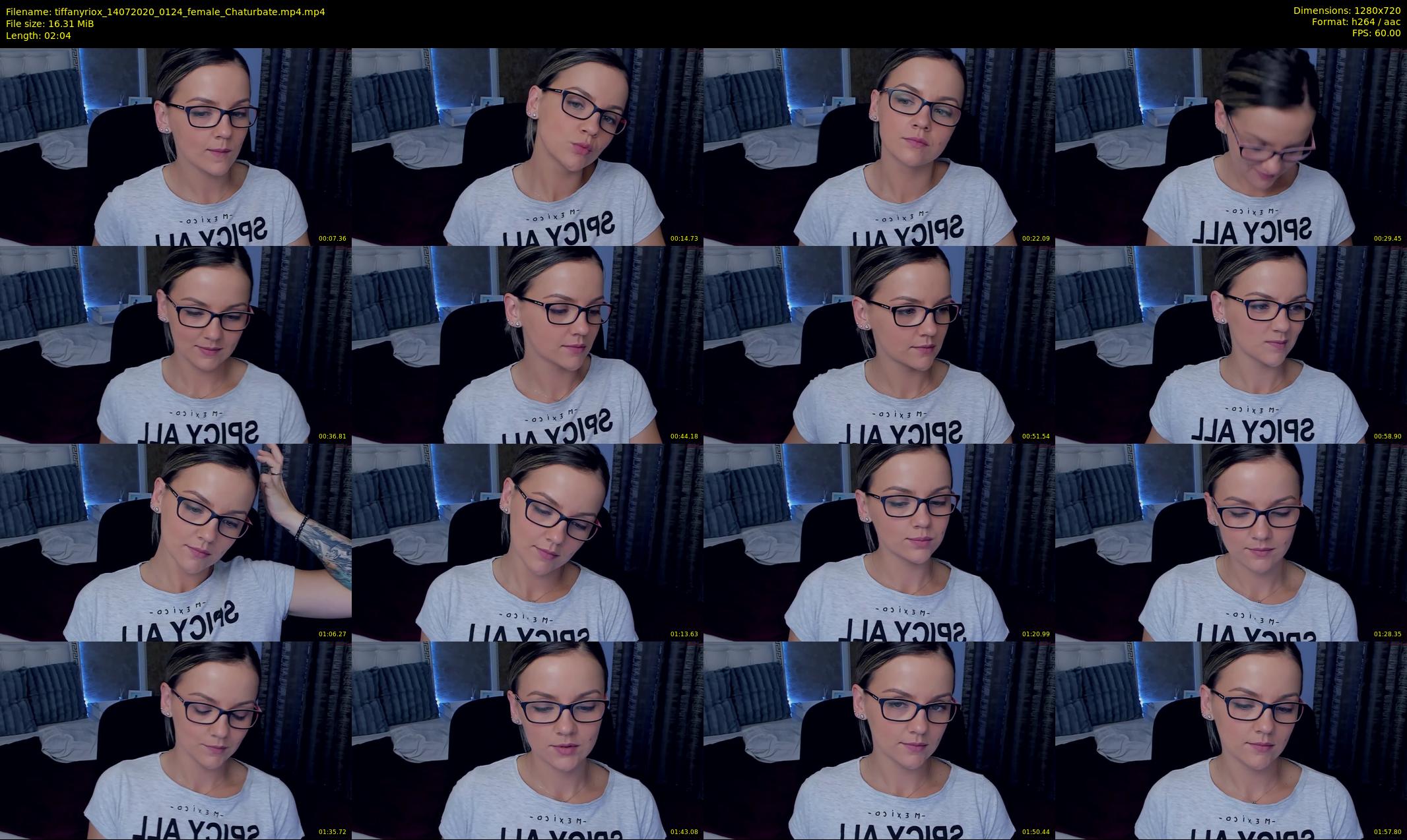 tiffanyriox — 3 minute Chaturbate female cam show recording, 720p, Jul 14, 2020