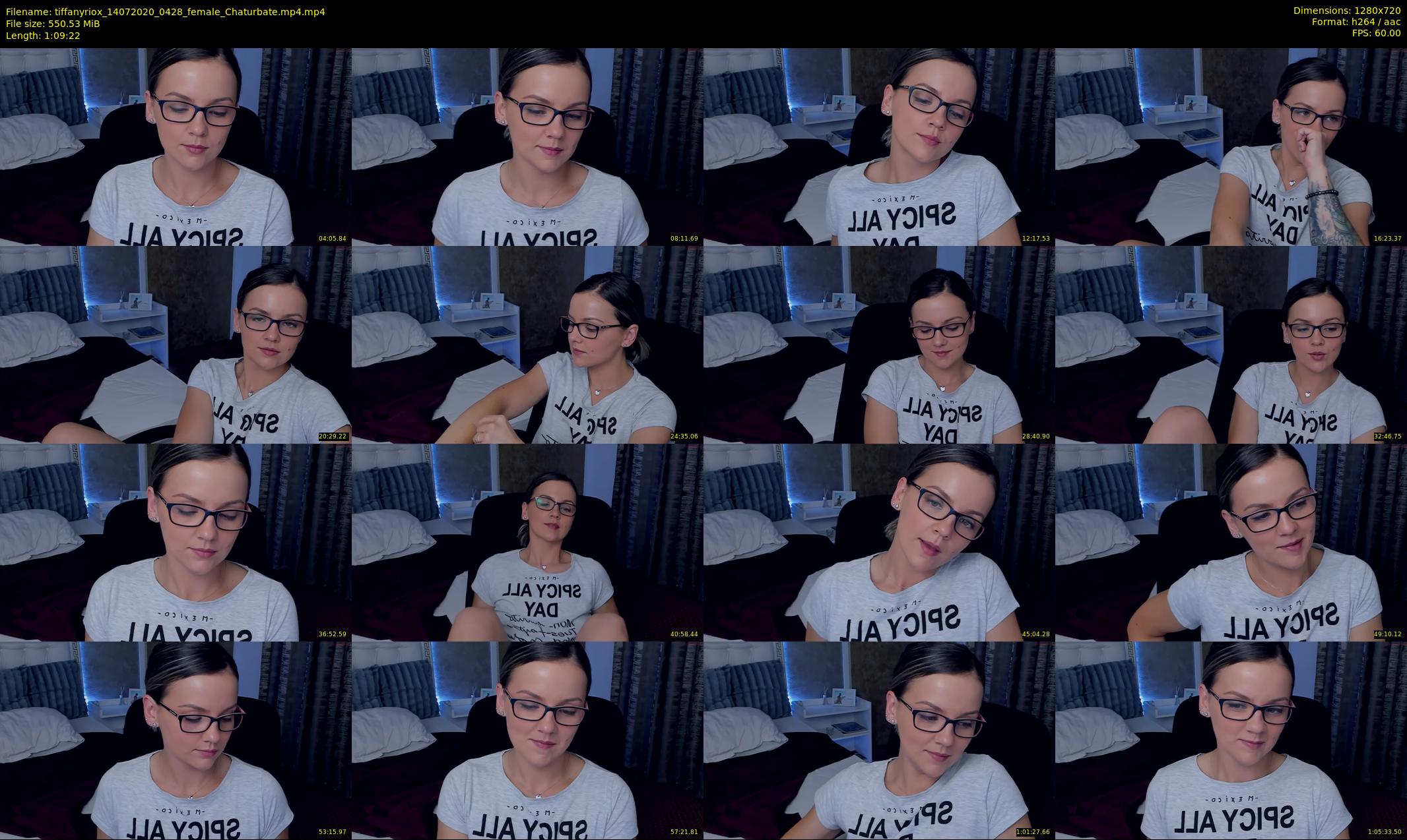 tiffanyriox — 70 minute Chaturbate female cam show recording, 720p, Jul 14, 2020
