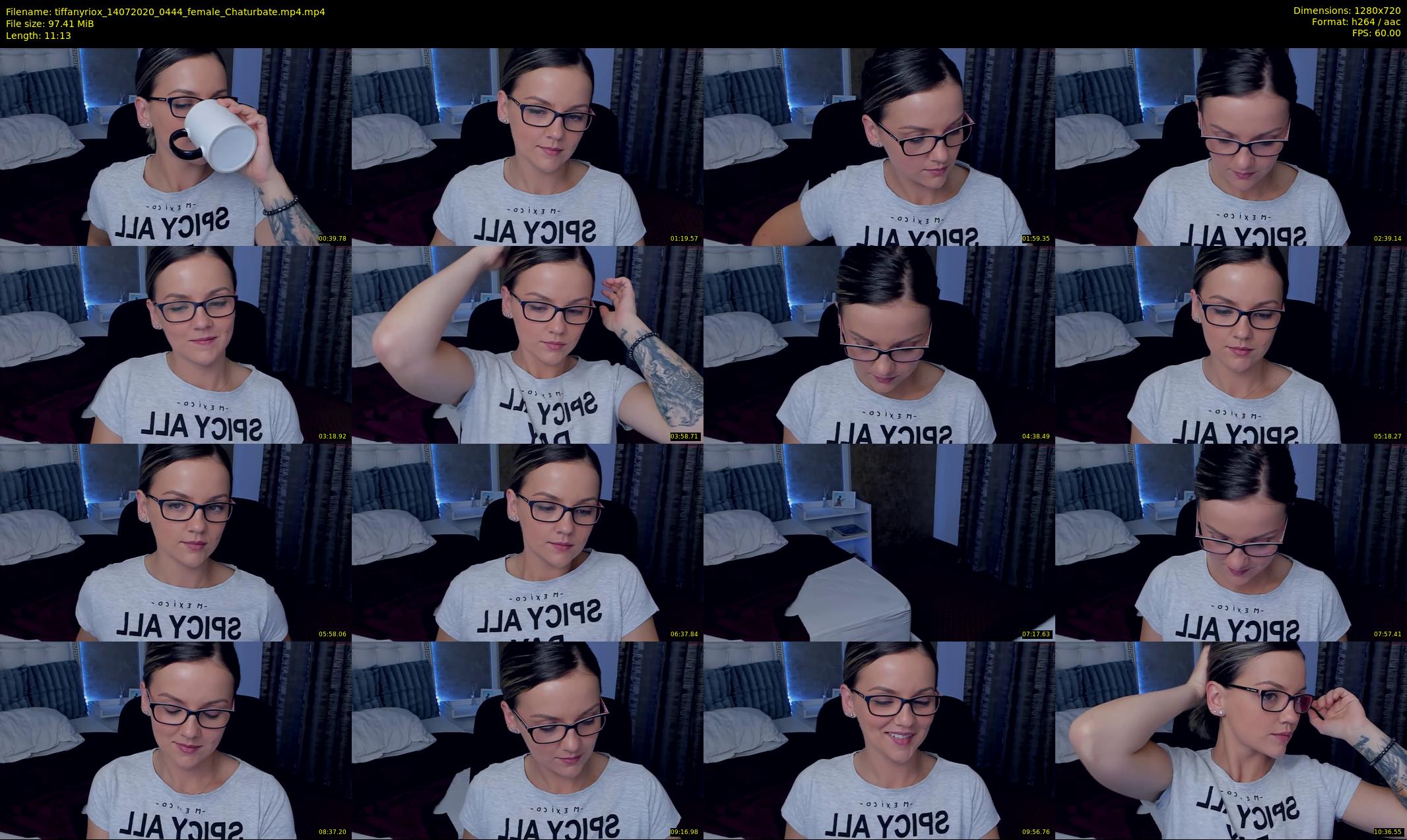 tiffanyriox — 12 minute Chaturbate female cam show recording, 720p, Jul 14, 2020