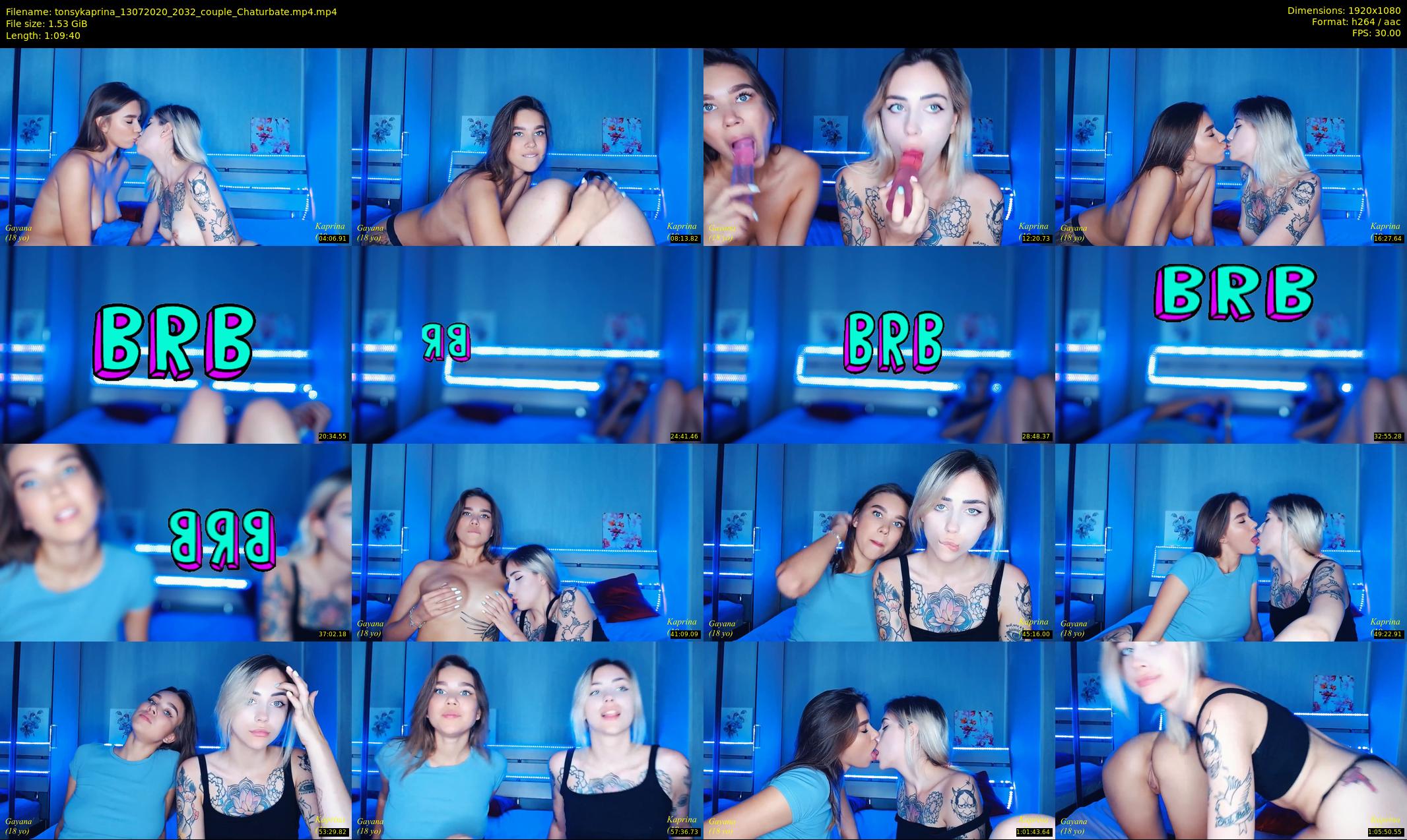 tonsykaprina — 70 minute Chaturbate couple cam show recording, 1080p, Jul 13, 2020