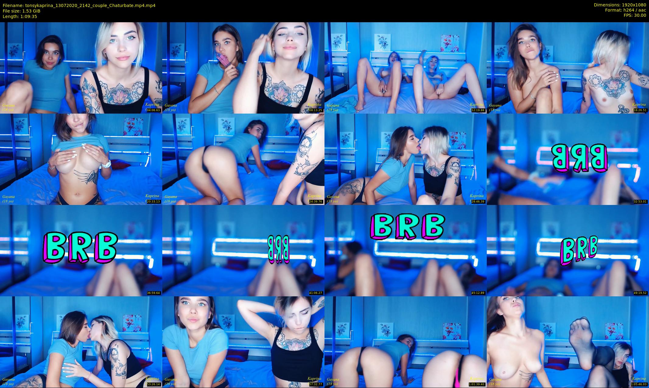 tonsykaprina — 70 minute Chaturbate couple cam show recording, 1080p, Jul 13, 2020