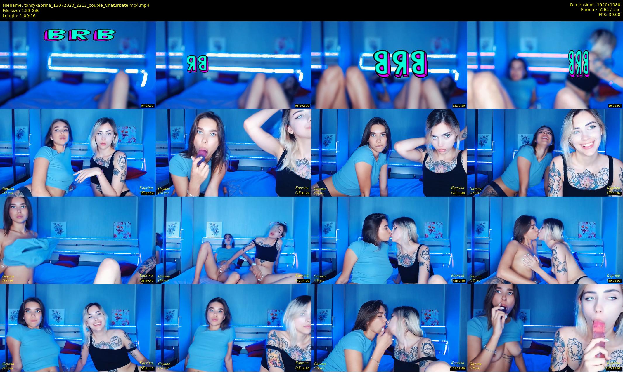 tonsykaprina — 70 minute Chaturbate couple cam show recording, 1080p, Jul 13, 2020