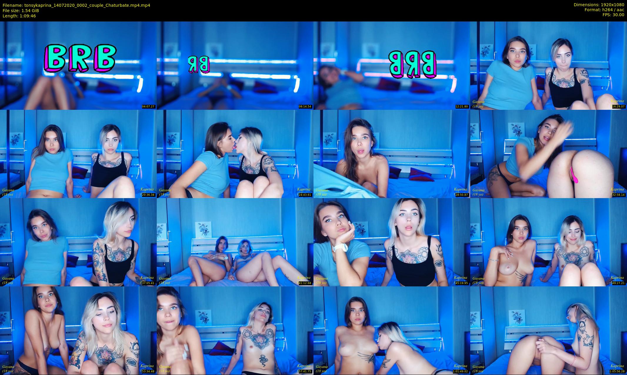 tonsykaprina — 70 minute Chaturbate couple cam show recording, 1080p, Jul 14, 2020