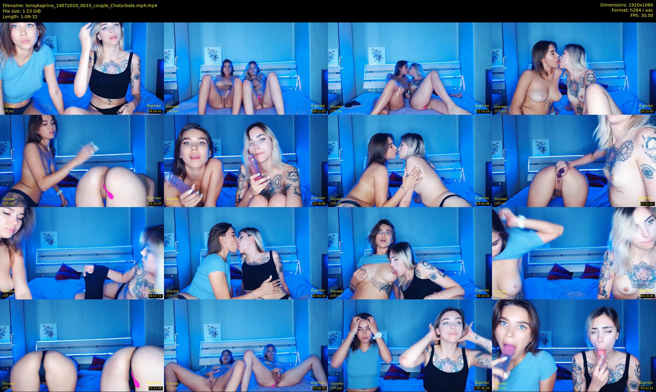 tonsykaprina — 70 minute Chaturbate couple cam show recording, 1080p, Jul 14, 2020