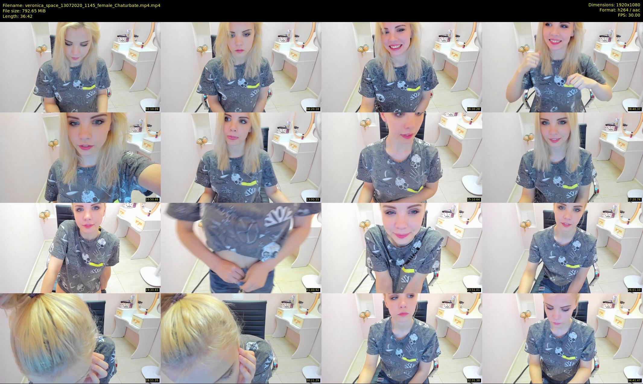 veronica_space — 37 minute Chaturbate female cam show recording, 1080p, Jul 13, 2020
