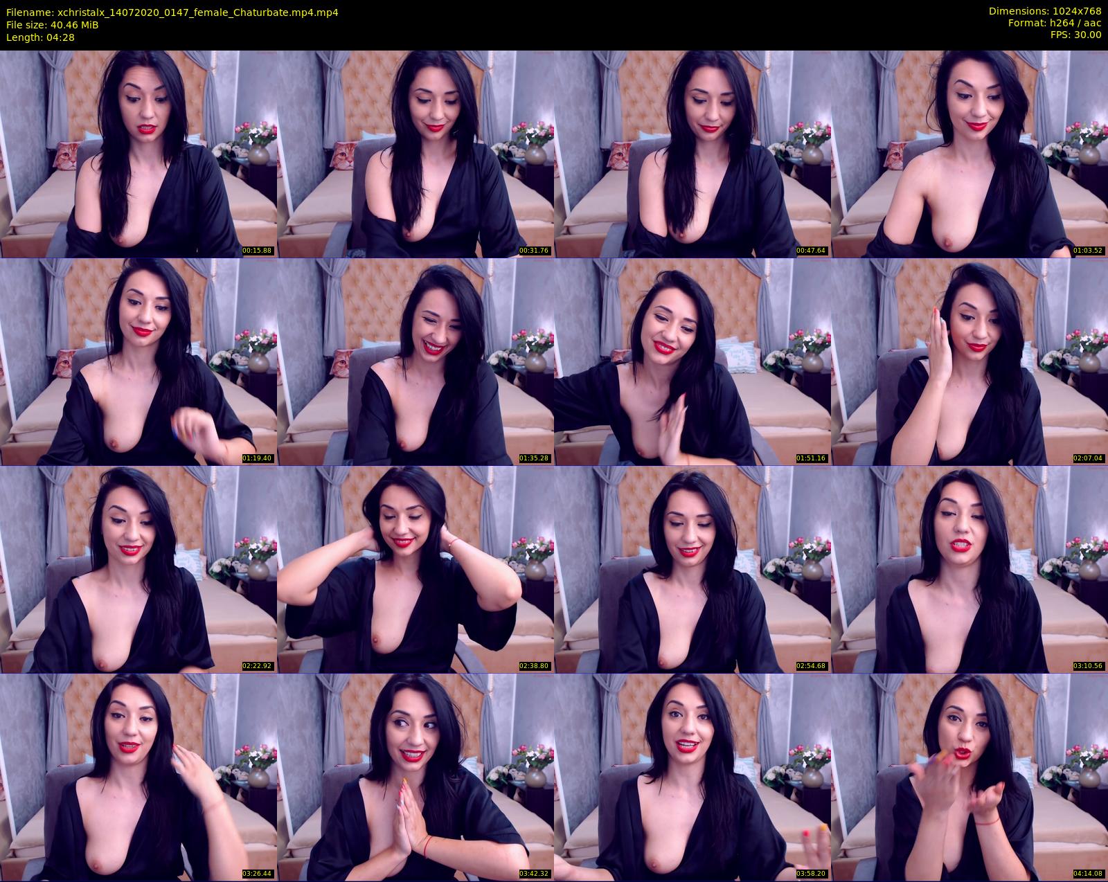 xchristalx — 5 minute Chaturbate female cam show recording, 720p, Jul 14, 2020